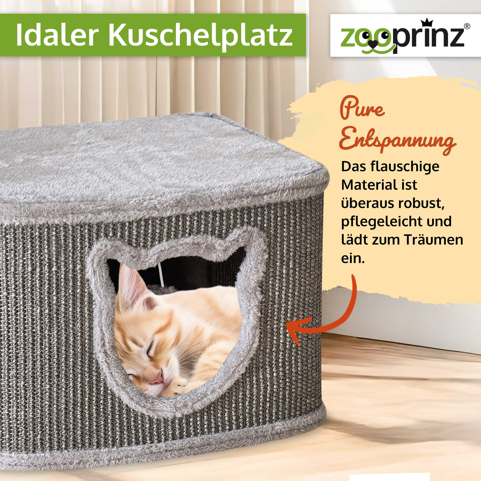 Katzenhaus Sisal; Idealer Kuschelplatz  Katzenhaus Sisal; Idealer Kuschelplatz