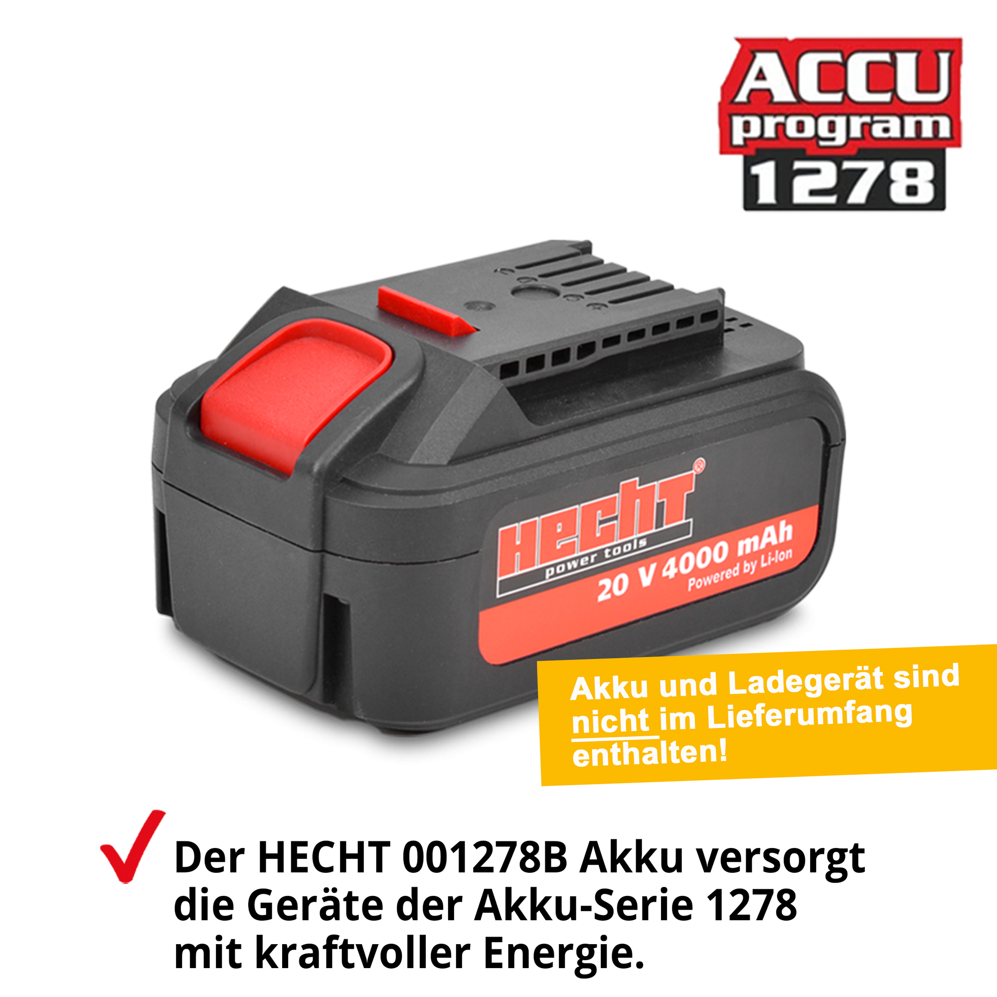 Akku Winkelschleifer; Für die Akku-Serie 1278 (Akku und Ladegerät sind nicht im Lieferumfang)
