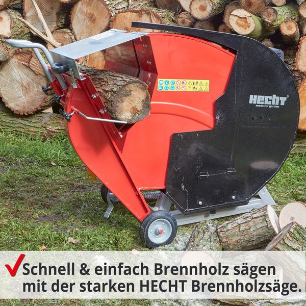 HECHT Benzin Wippkreissäge 890 Wippkreissäge zur Brennholz verarbeitung 