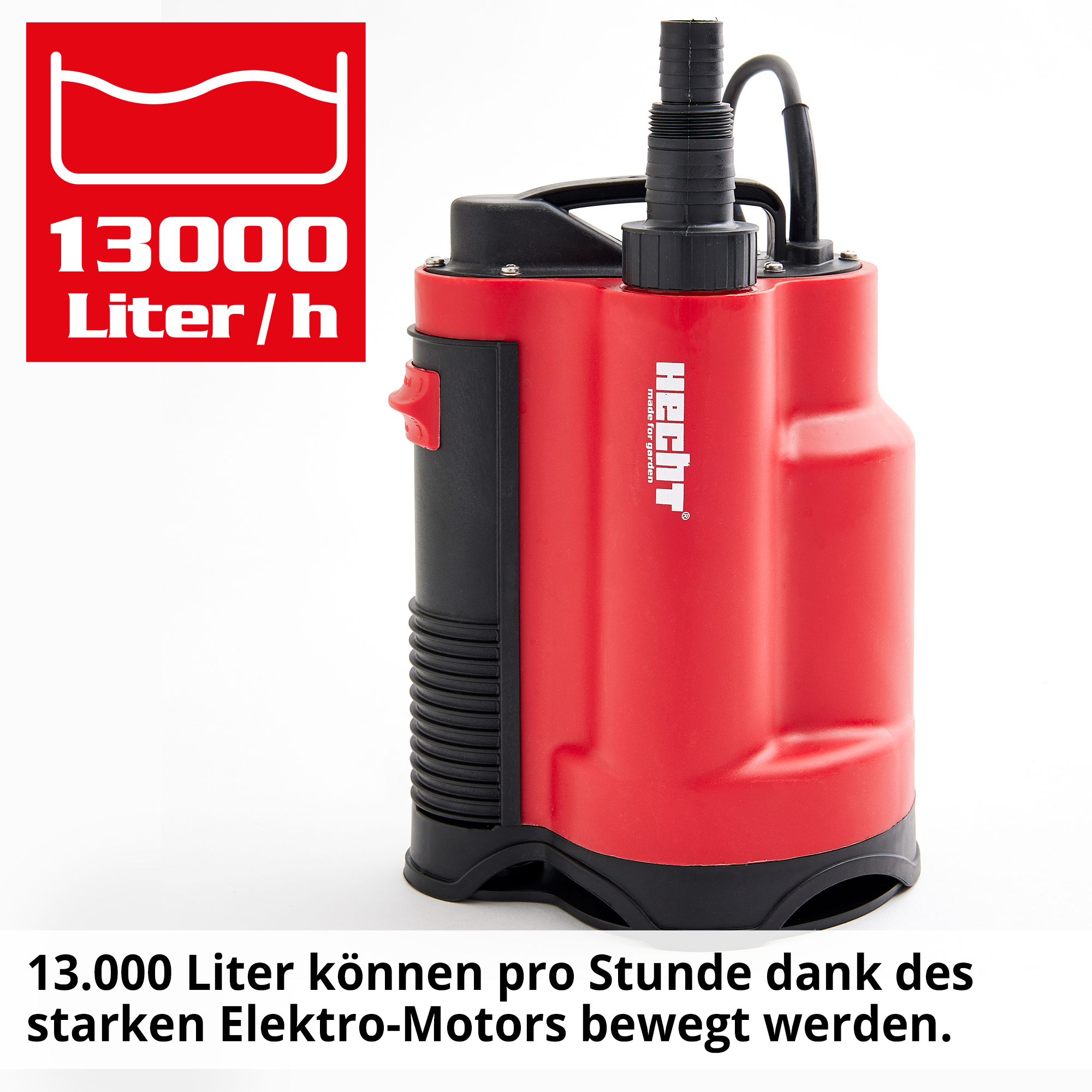 HECHT Tauchpumpe 3775 Tauchpumpe mit hohem Pumpvermögen