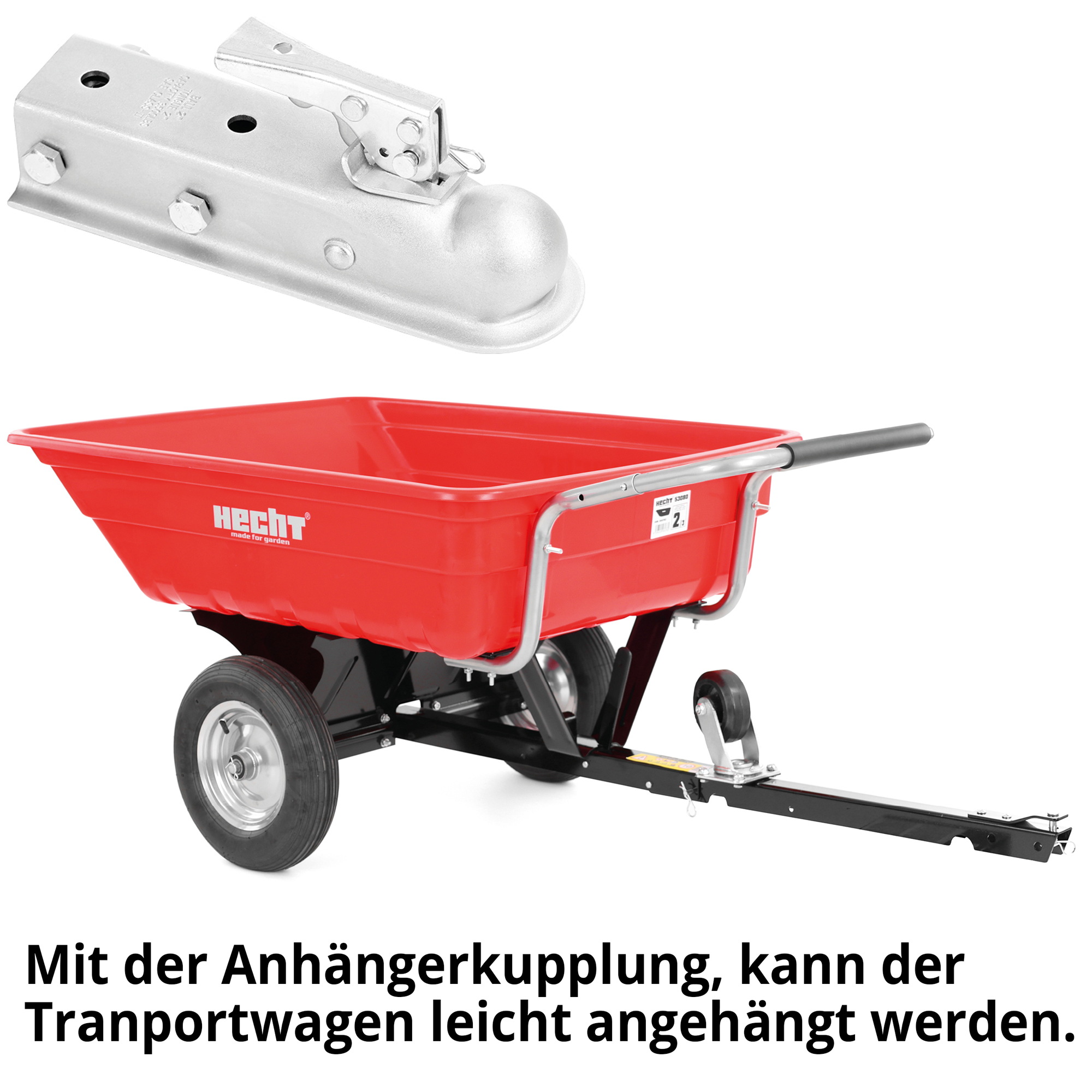 Hecht Transportwagen Kompatibel mit vielen Hecht Geräten  und Gummiräder 