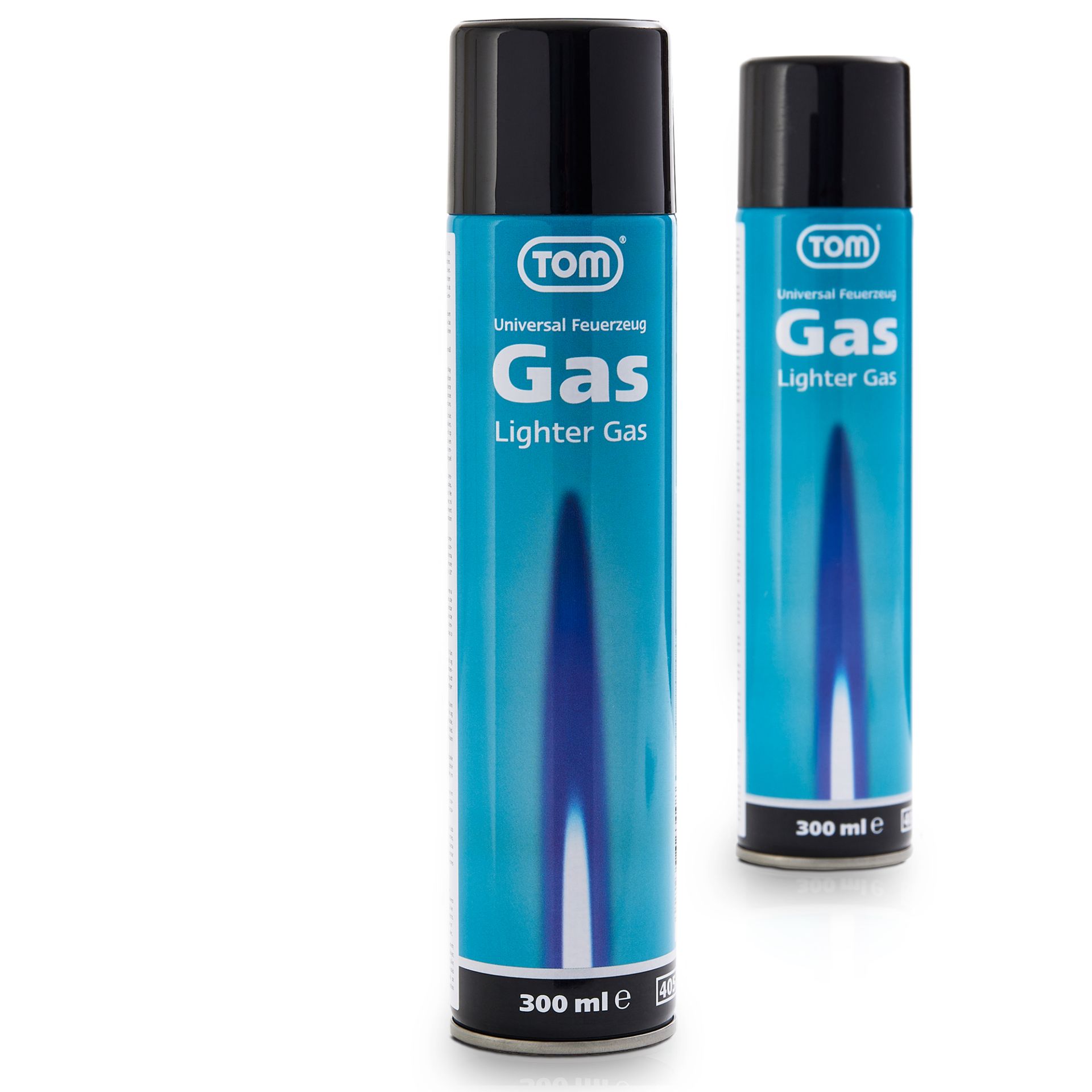 2 Dosen LG-300 TOM Feuerzeug Gas