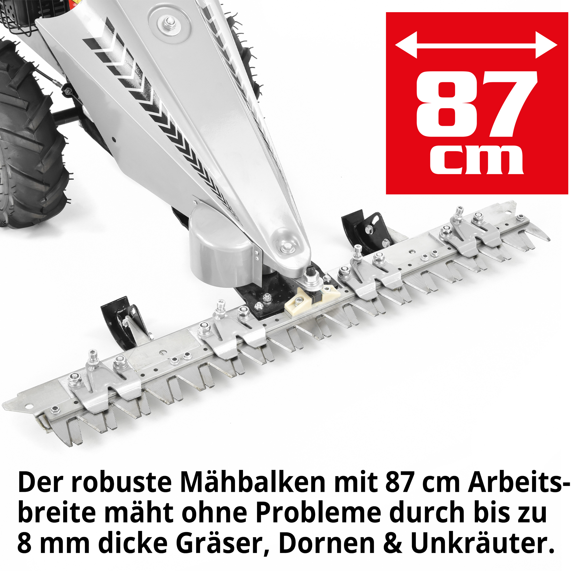 HECHT Balkenmäher 587 mit kraftvollem 196 cm³ 4-Takt OHV Motor