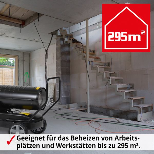 HECHT Diesel Heizkanonen 3038 Diesel Heizkanone für das Beheizen von großen Räumen