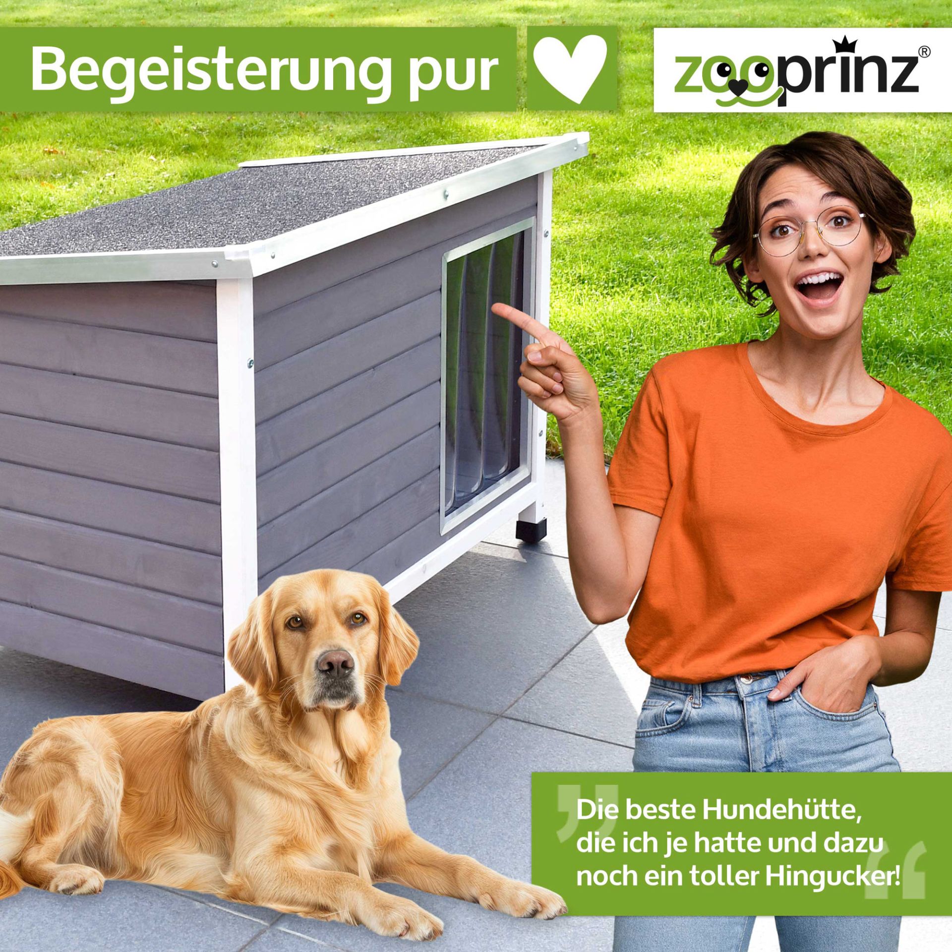 Hundehütte Jacky; beste Kundenzufriedenheit Hundehütte Jacky; beste Kundenzufriedenheit