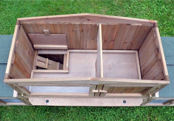 Hasenstall 011 - Dr. Hase; Dächer lassen sich nach oben öffnen – ideal zum Füttern und Reinigen Hasenstall 011 - Dr. Hase; Dächer lassen sich nach oben öffnen – ideal zum Füttern und Reinigen