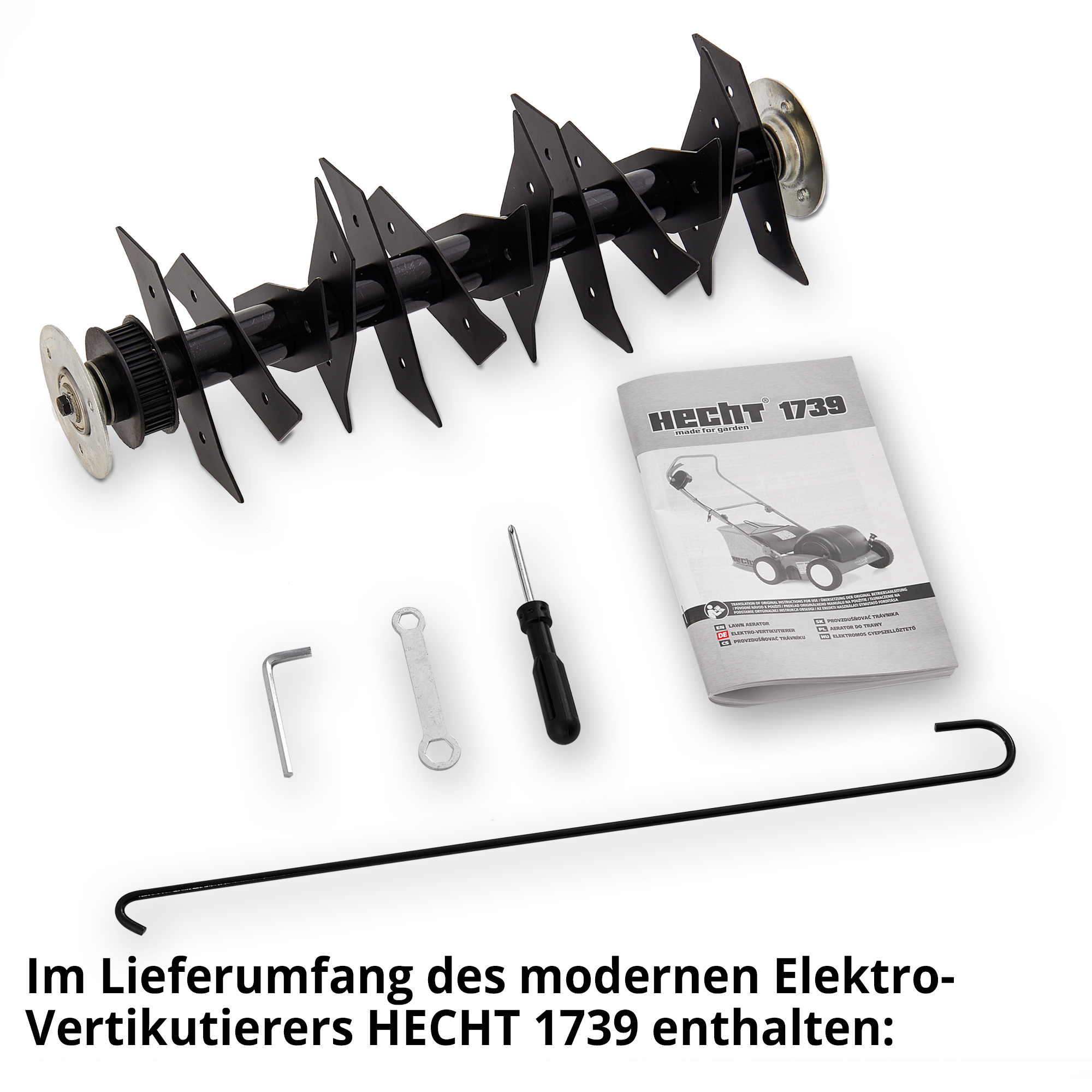 Vertikutierer; Lieferumfang des Elektro-Vertikutierer