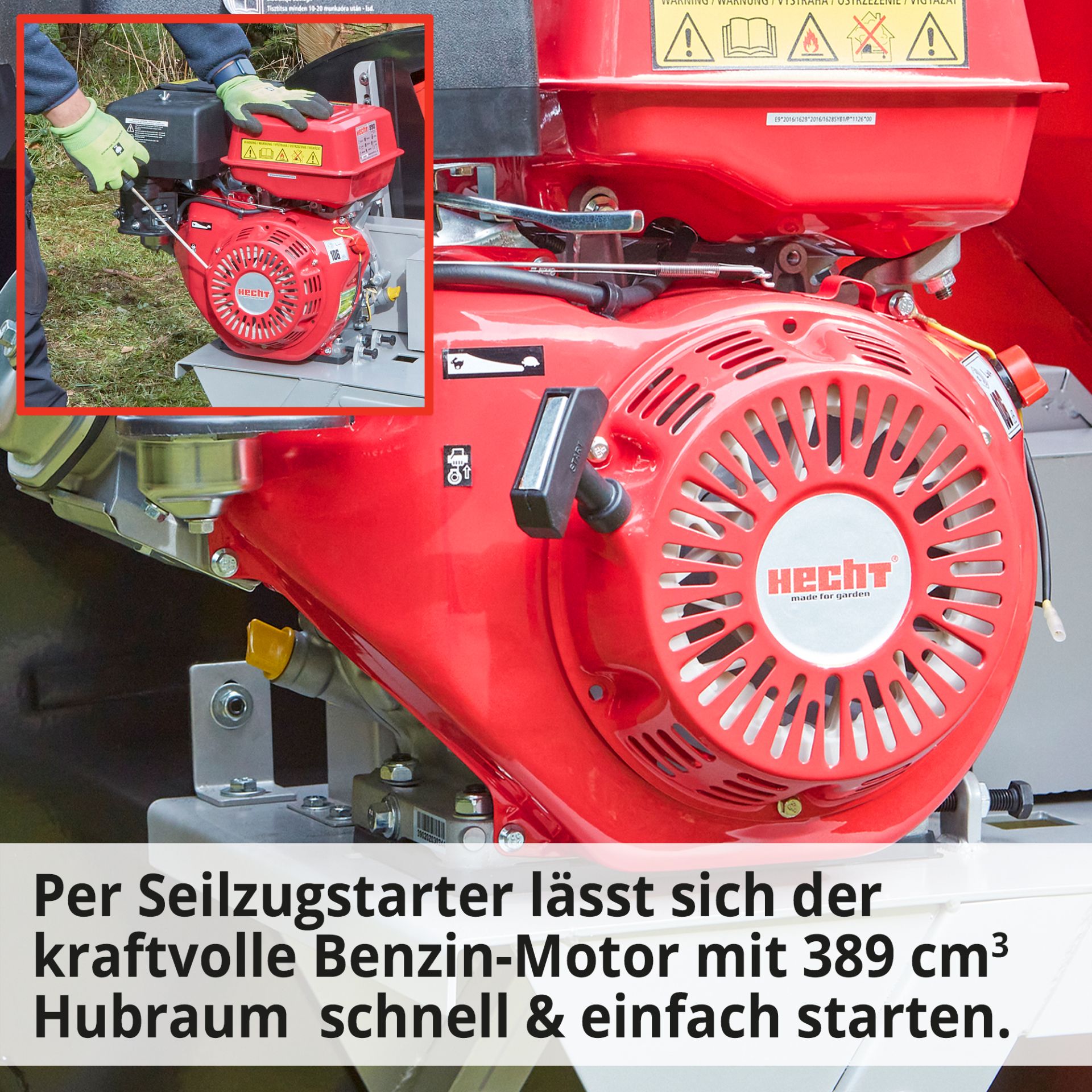 HECHT Benzin Wippkreissäge 890 Wippkreissäge mit Seilzugstarter HECHT Benzin Wippkreissäge 890 Wippkreissäge mit Seilzugstarter