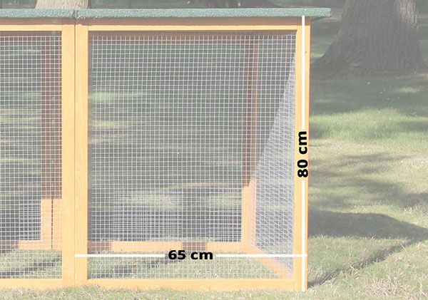 Hühnervoliere Flexi Ohne Auslauf Maße und Größe