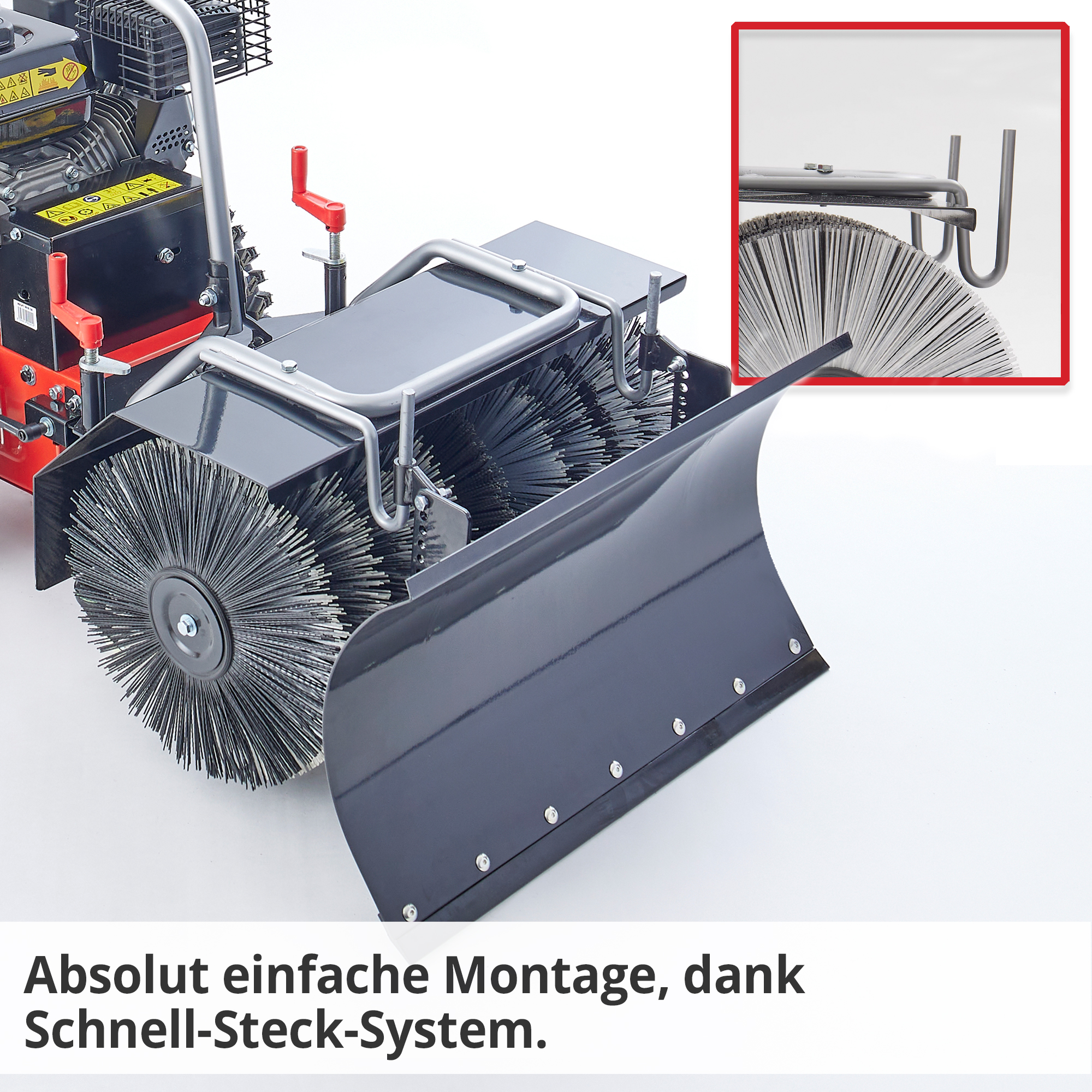 Absolut einfache Montage dank Schnell-Steck-System