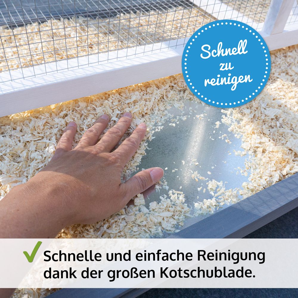 Vogelvoliere Apollo XL; Kotschublade zur einfachen Reinigung