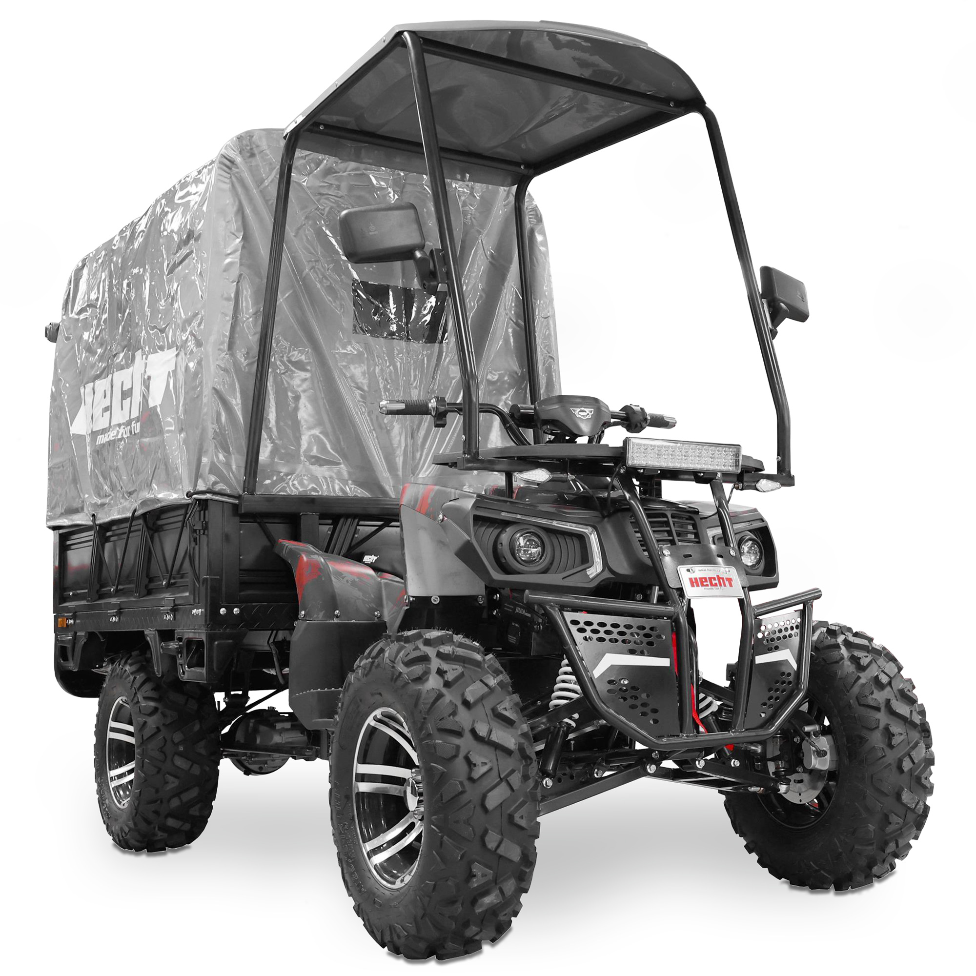 Hecht Cargo - Quad mit Pritsche & Plane