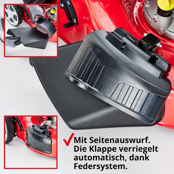 HECHT 3-Rad Benzin Rasenmäher »5483 SW« Benzin Rasenmäher mit verschließbarem Seitenauswurf