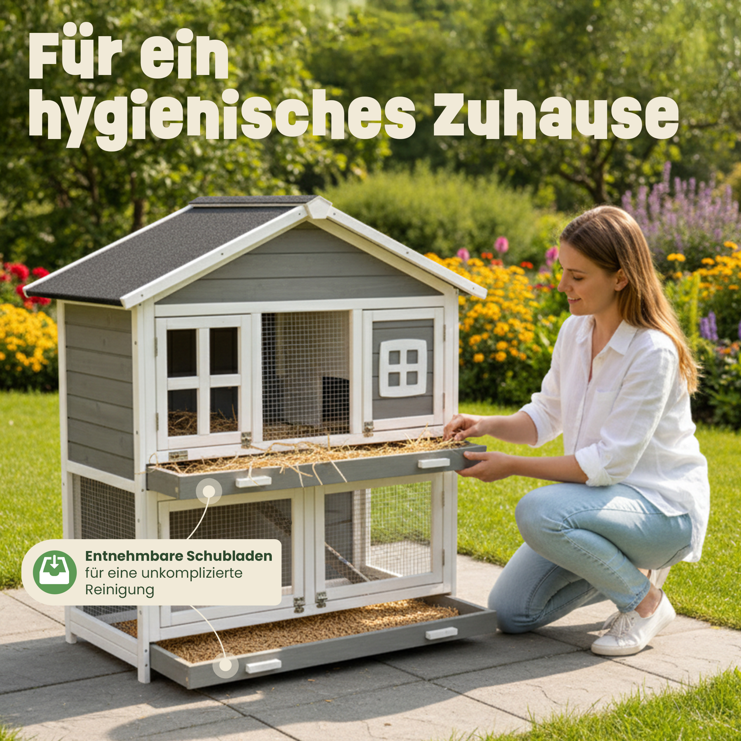 zooprinz Hasenstall Murmel für Kaninchen und Meerschweinchen