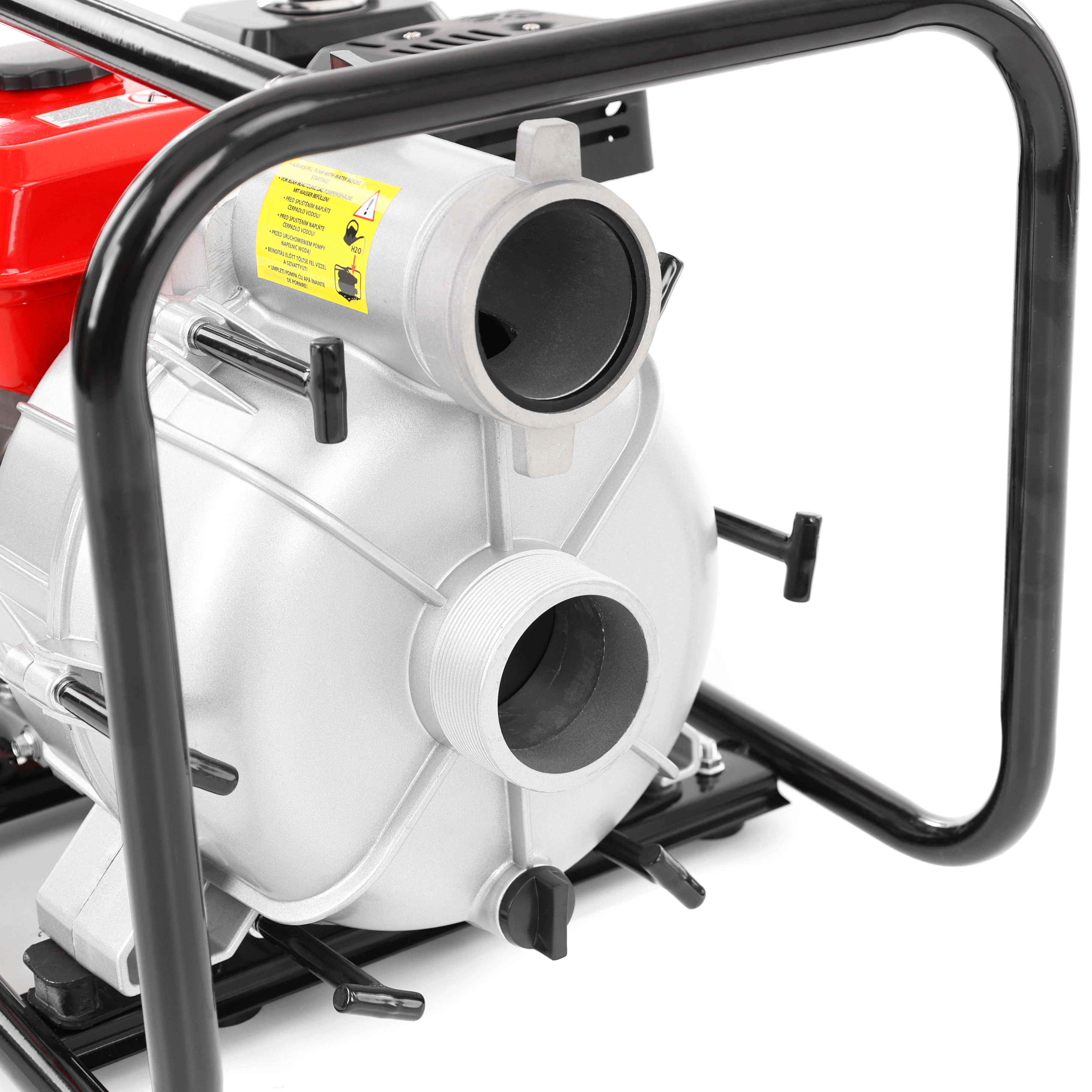 HECHT Motor Wasserpumpe 3681 mit robustem Stahlrahmen und Gummifüßen