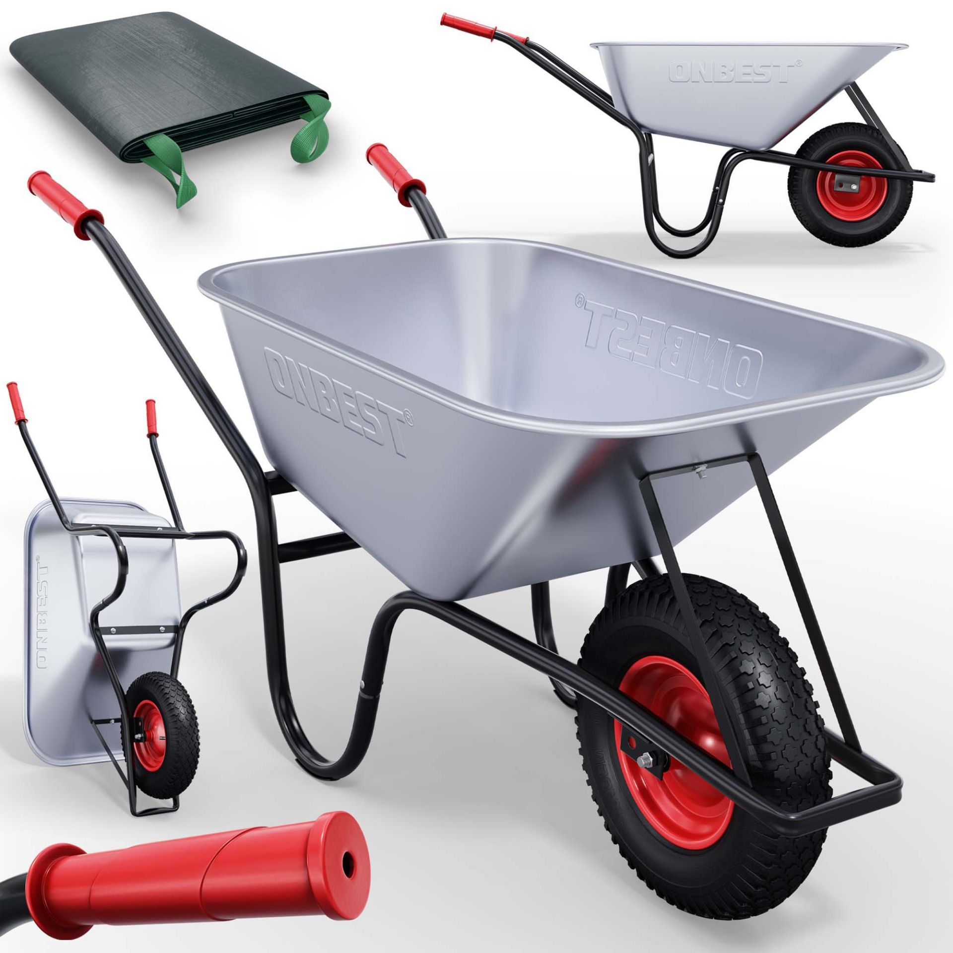Schubkarre - Abfallsack robust, wasserabweisend und leicht zu verstauen