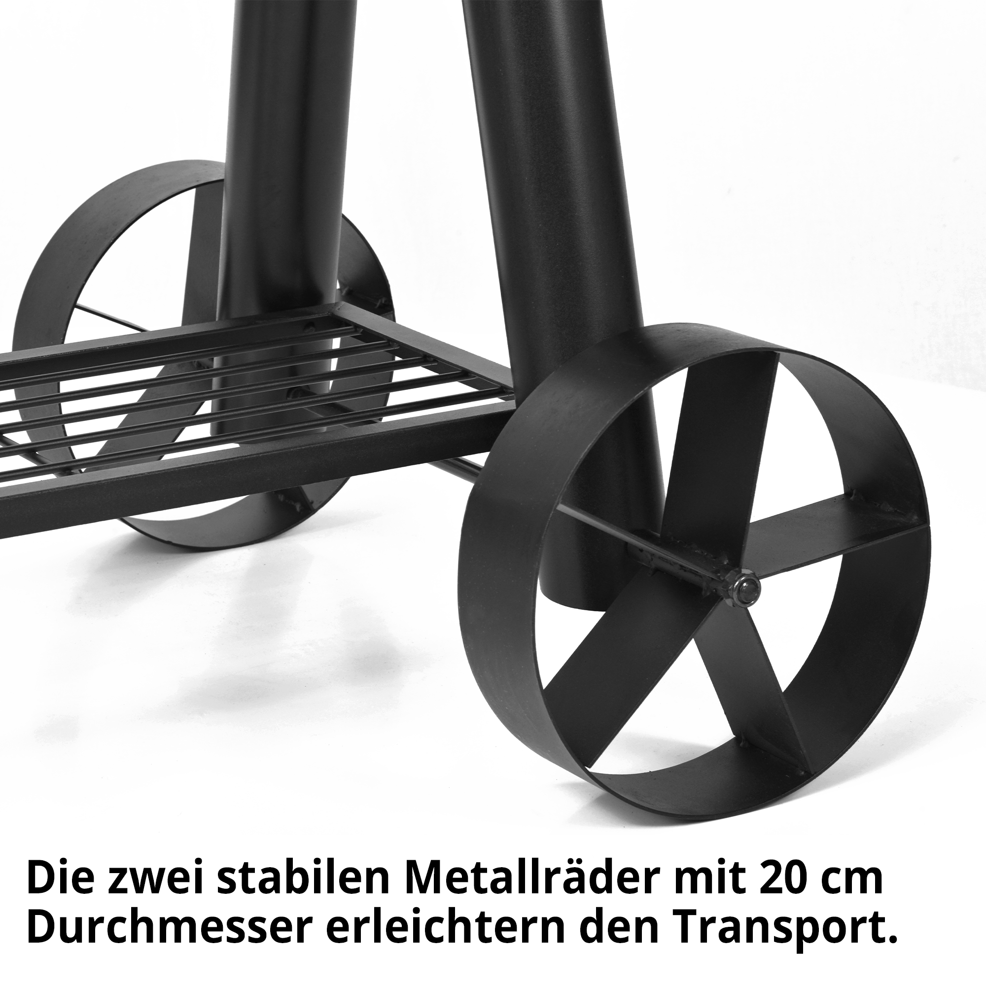 HECHT XXL Smoker Grill »Sentinel Max« Grill mit zwei stabilen Metallrädern