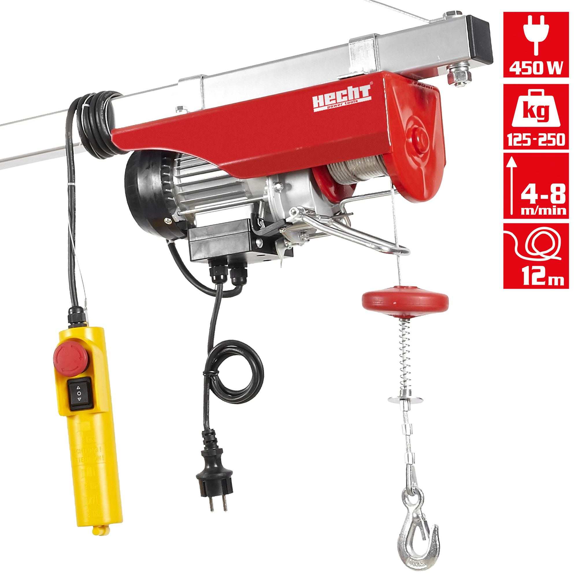 HECHT 8425 Seilzugwinde mit vielen Vorteilen 