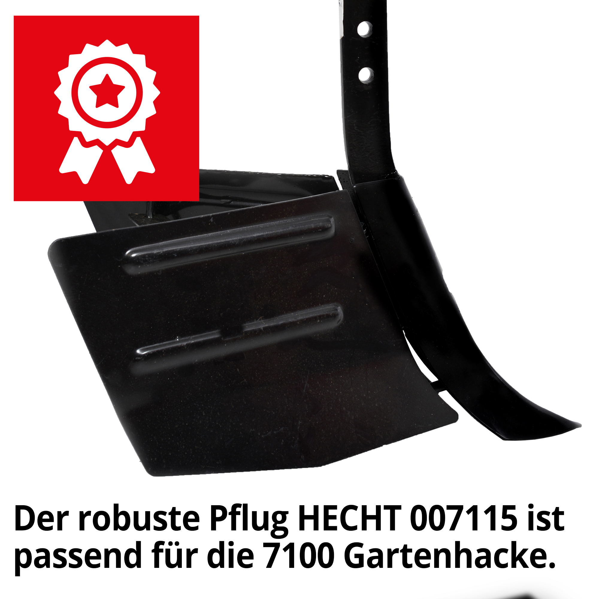 Pflug; Der robuste Doppelscharpflug ist passend für die HECHT 7100 Gartenhacke