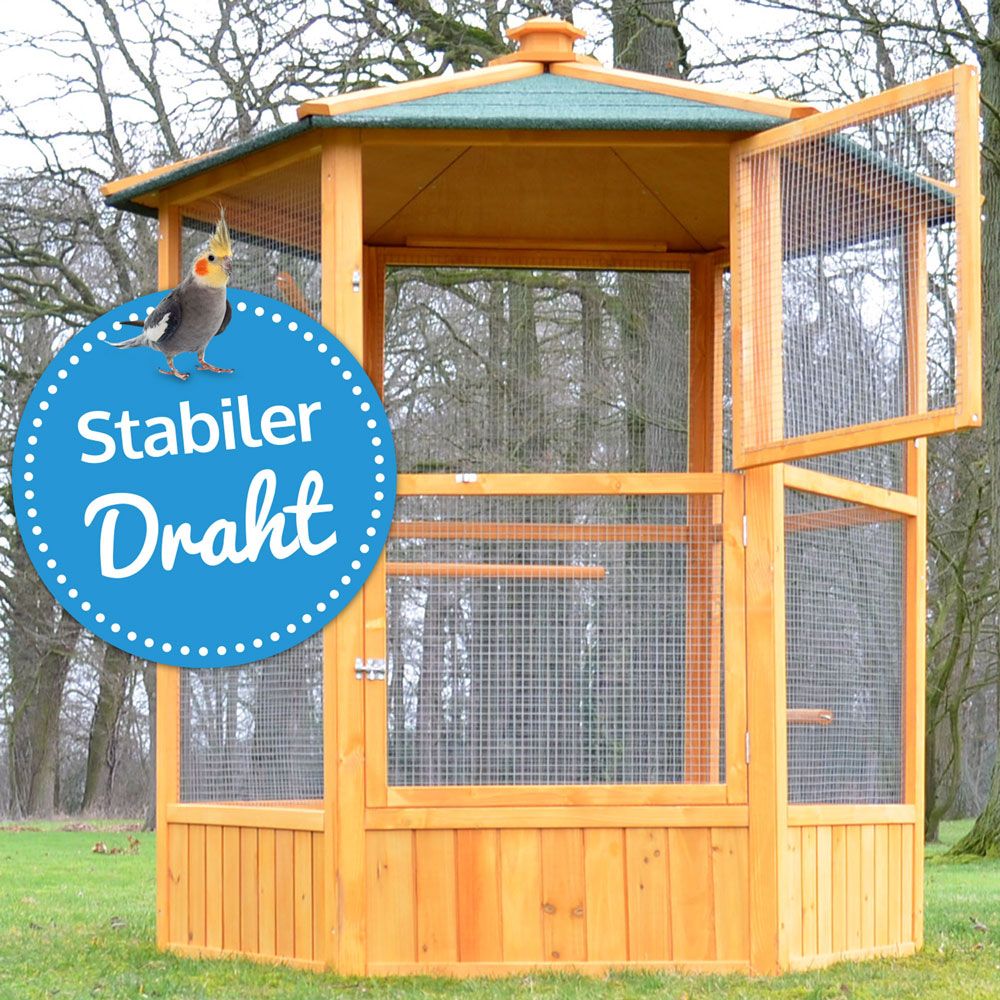 zooprinz Vogelvoliere Maxi stabiler und robuster Drahtschutz gegen natürliche Feinde zooprinz Vogelvoliere Maxi stabiler und robuster Drahtschutz gegen natürliche Feinde