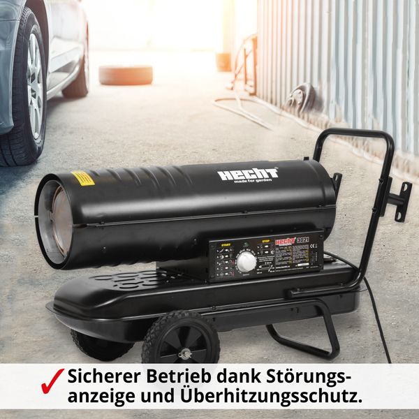HECHT Diesel Heizkanone 3021 Heizkanone mit Sicherheit Funktionen