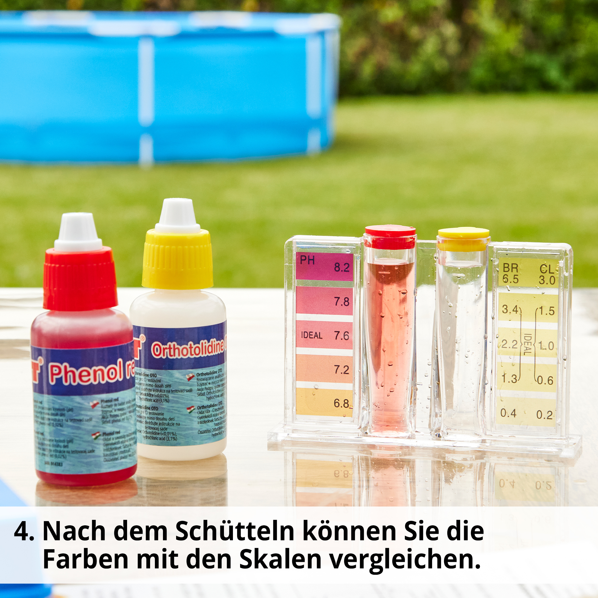 HECHT Poolwasser-Test-Set »060601« Ergebnisse einfach vergleichen