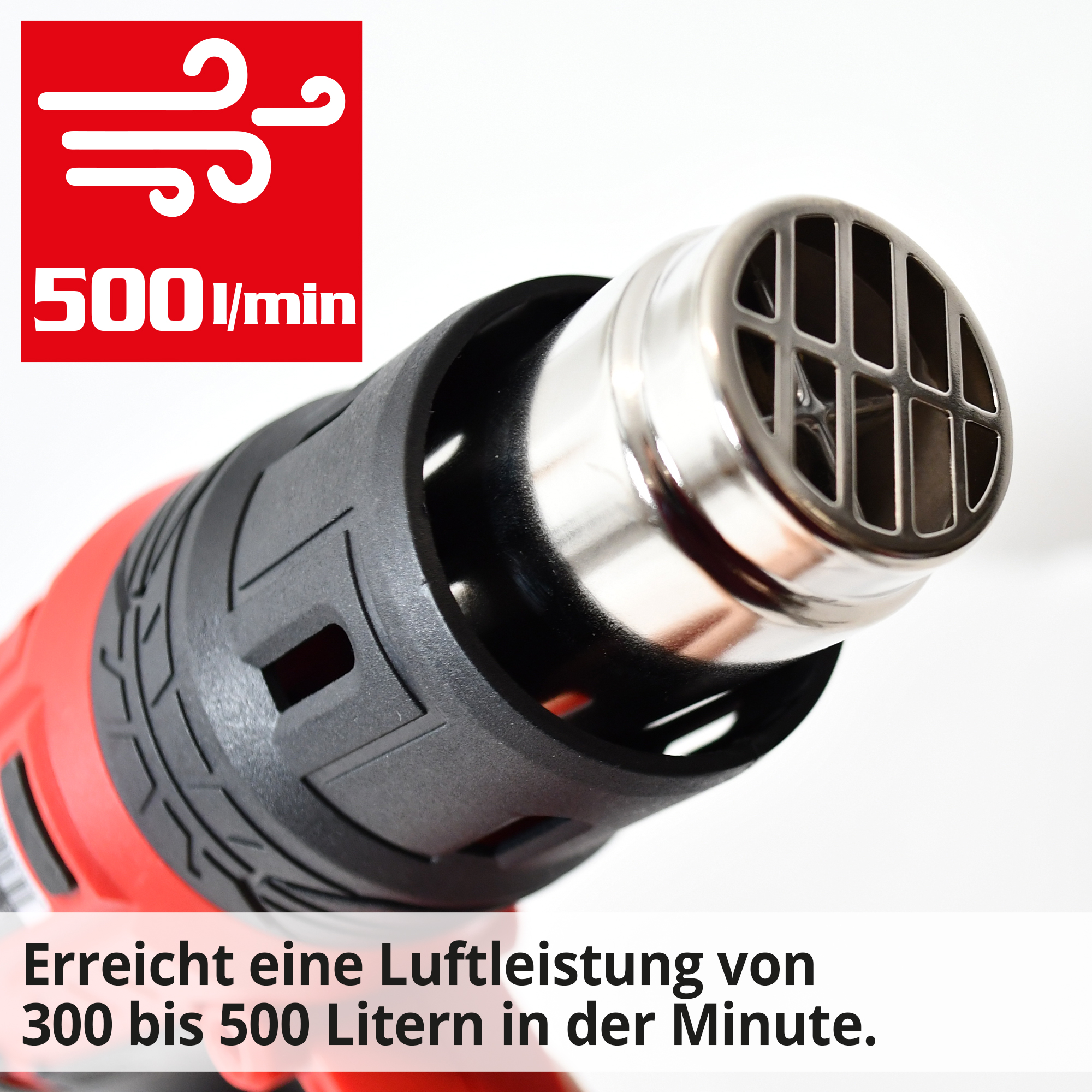 Heißluftgebläse mit 500 l/min