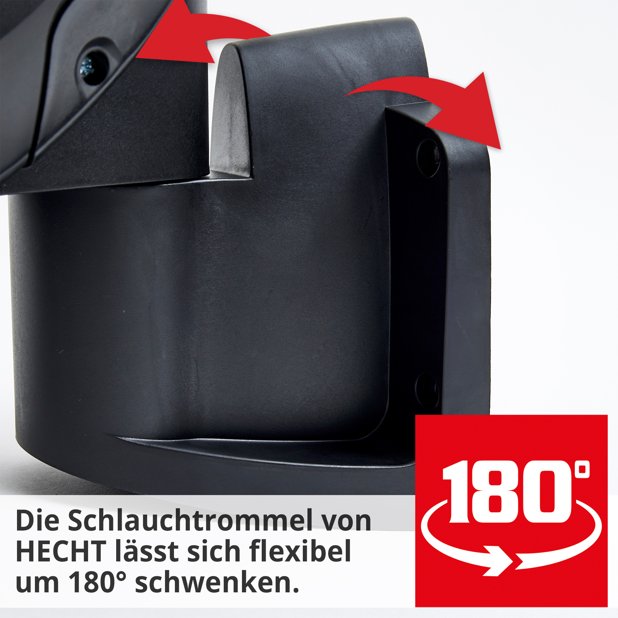 Wand-Schlauchtrommel; 180 Grad schwenkbar (Dieses Bild wurde mit Hilfe von KI generiert.)