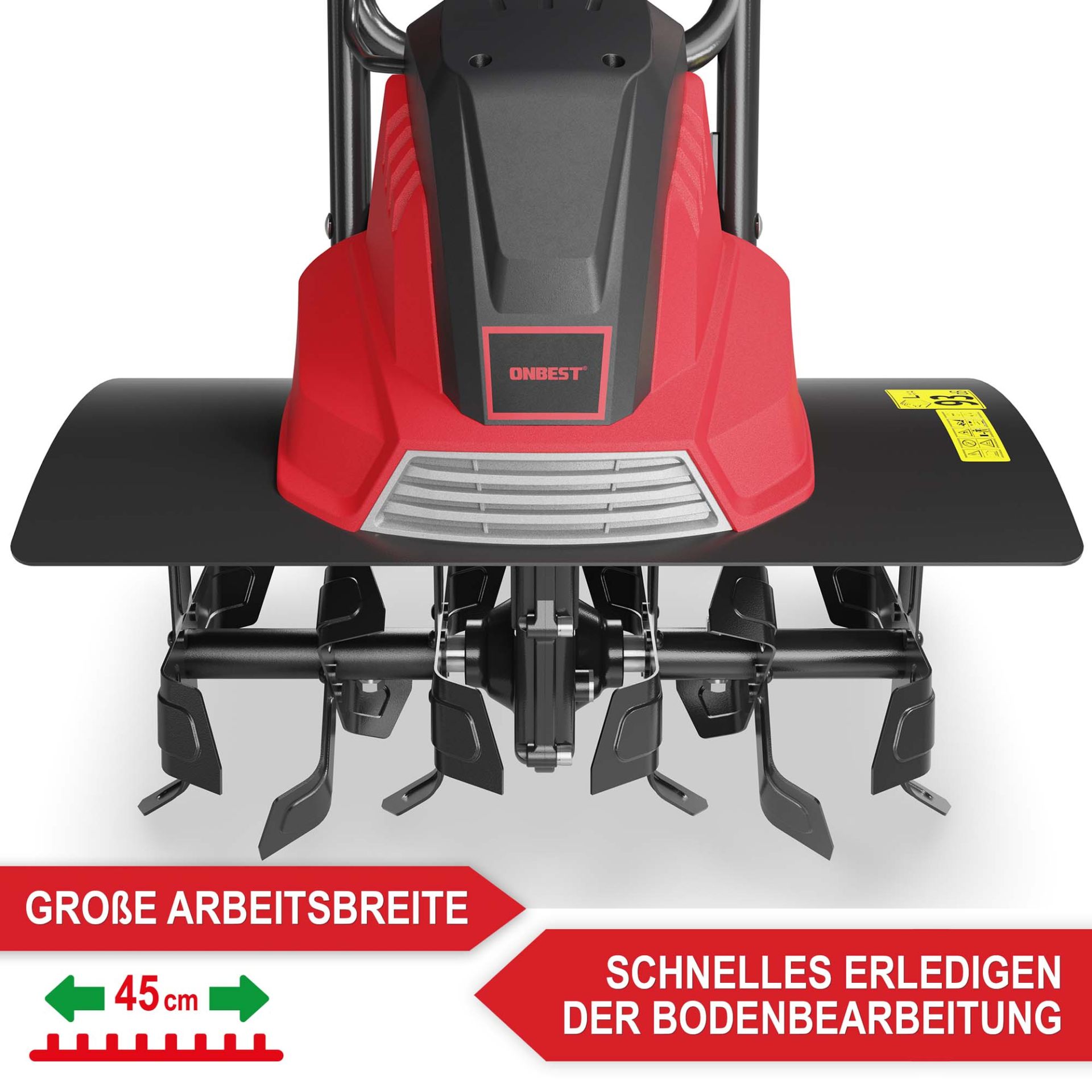 Gartenhacke Elektro T1545 - große Arbeitsbreite; schnelles erledigen der Bodenbearbeitung