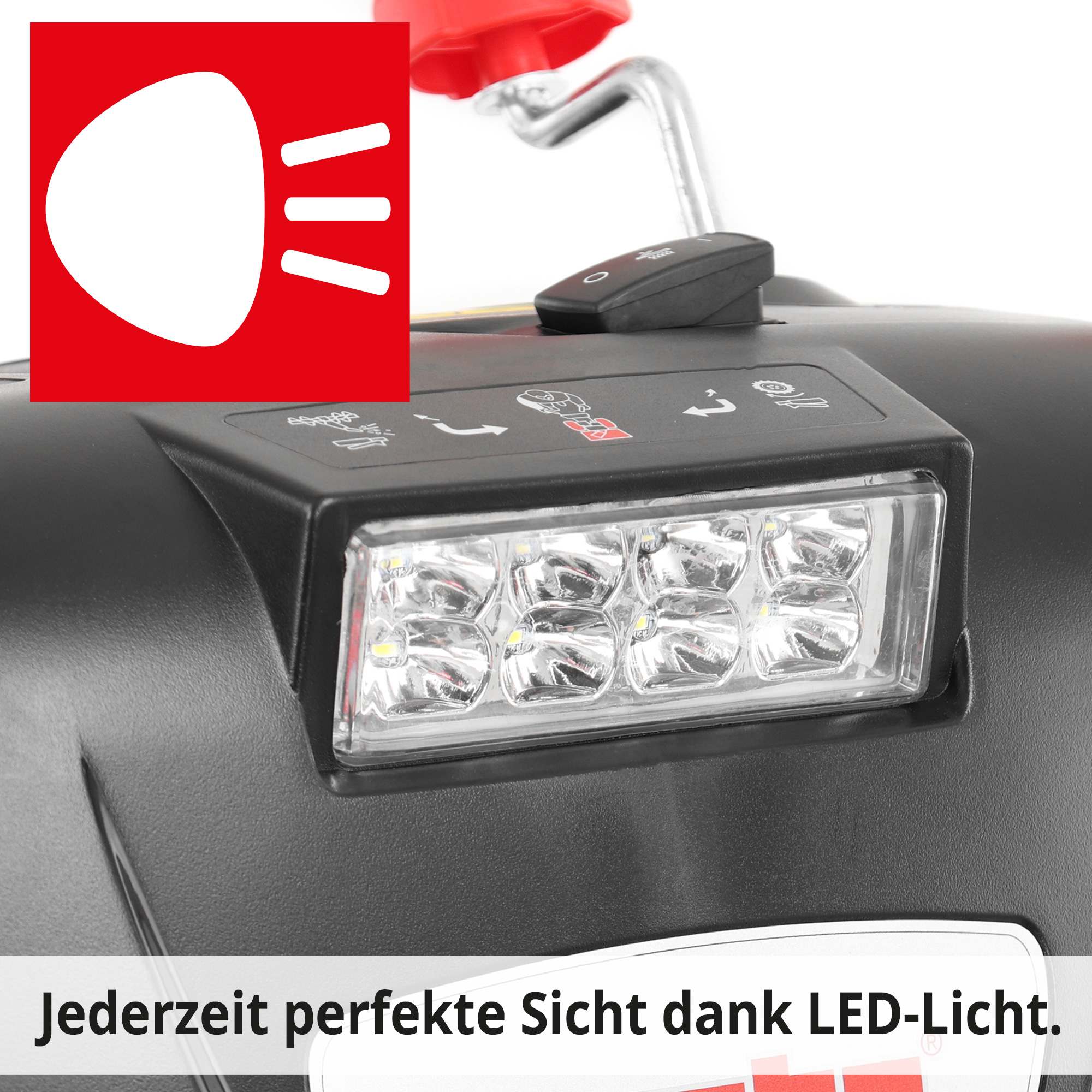 Hecht Benzin-Schneefräse 9661 SE bietet perfekte Sicht dank LED - Licht 