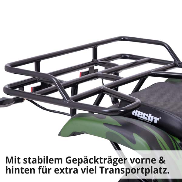 Hecht 56155 HURON - Mit stabilem Gepäckträger vorne und hinten für extra viel Transportplatz