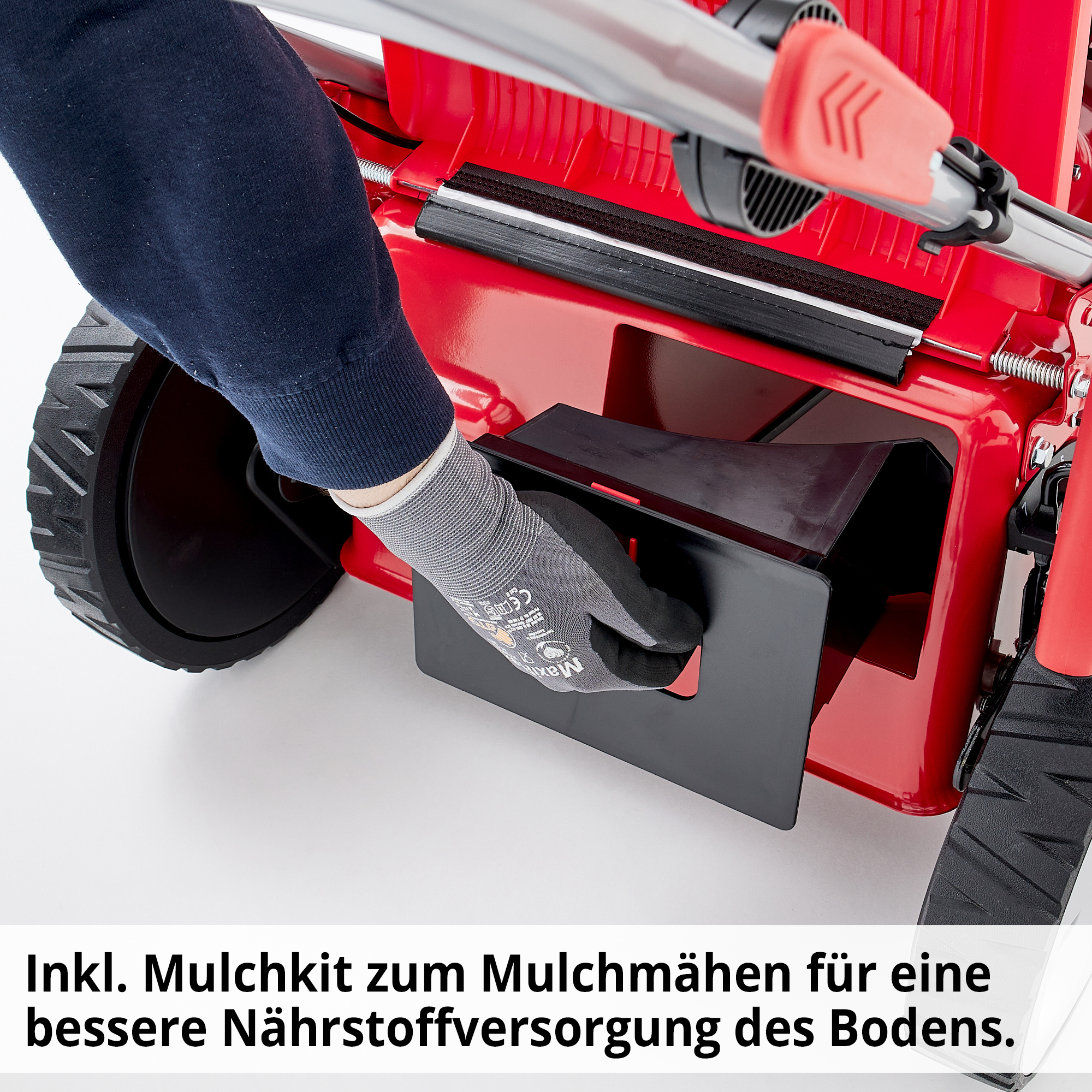 HECHT 5564 SX Benzin-Rasenmäher mit Mulch-Kit zur einfachen Umrüstung für nährstoffförderndes Mulchmähen 