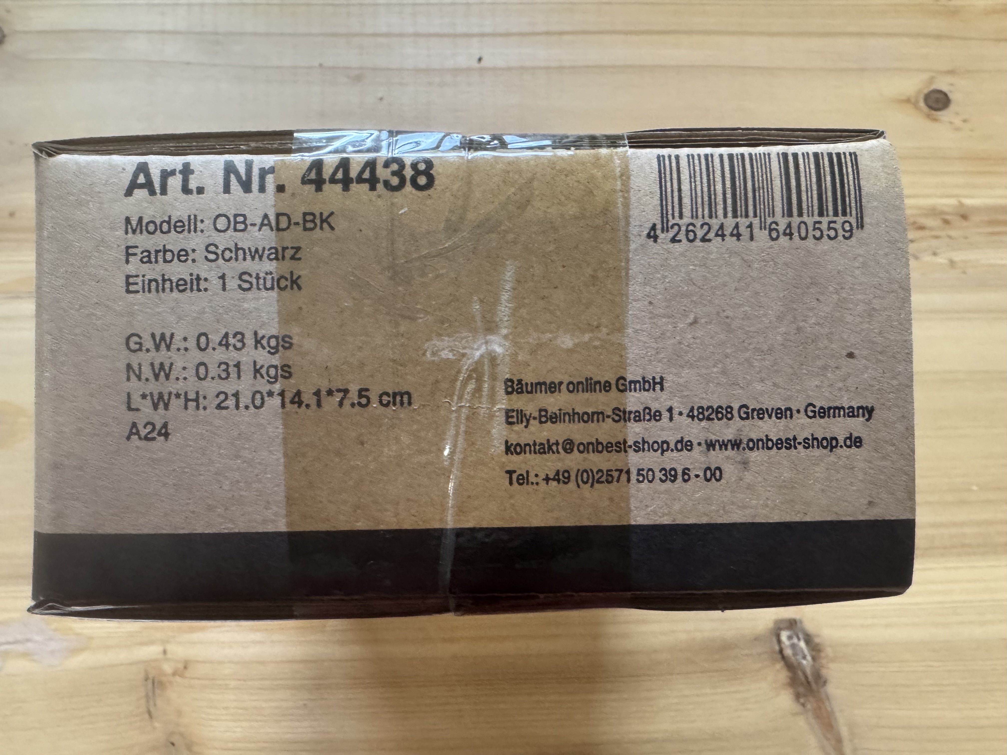 44438 Versandkarton oben