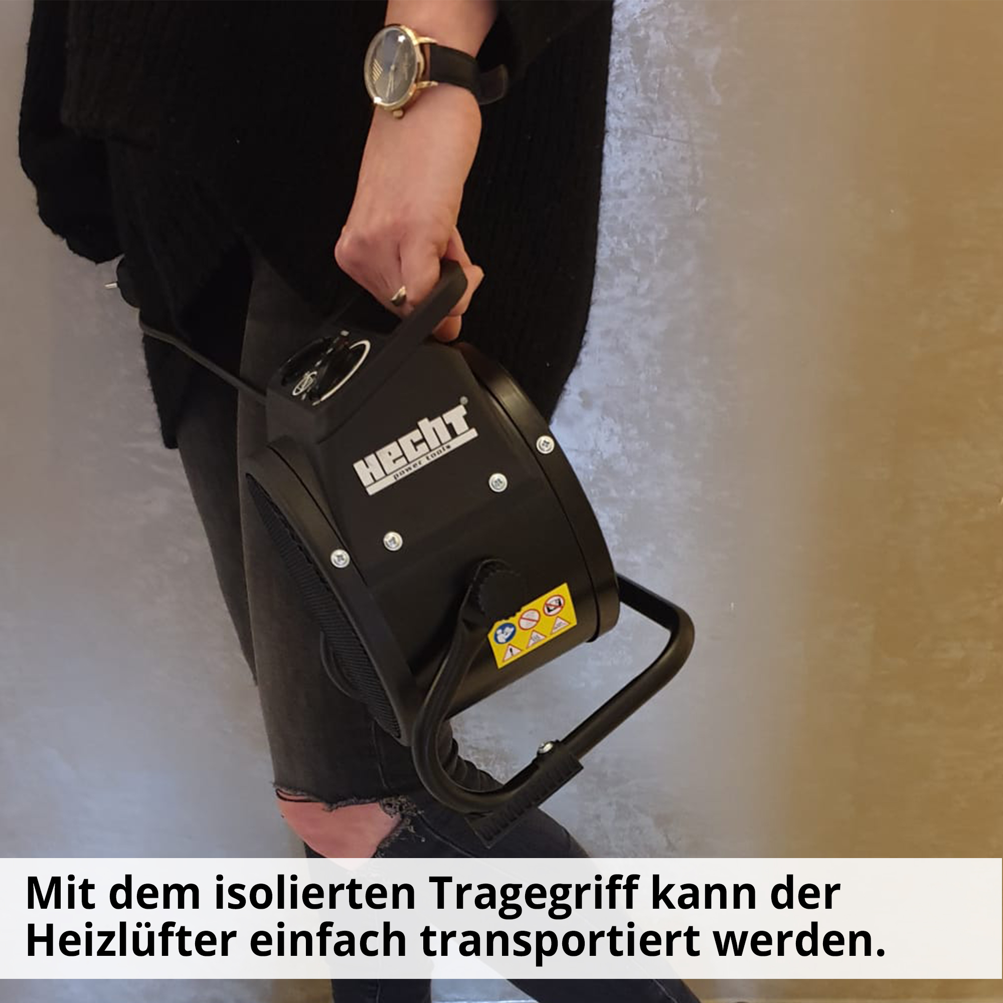 Keramik Heizlüfter; Isolierter Tragegriff für einfachen Transport