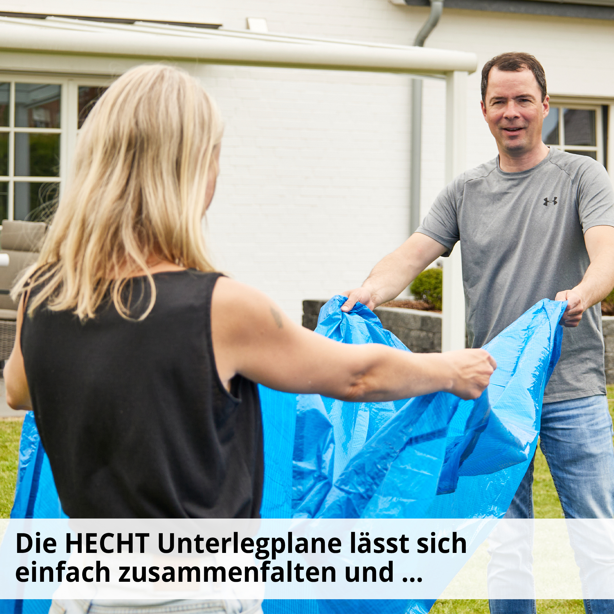 Hecht 016124 Unterlegfolie lässt sich einfach zusammenfalten