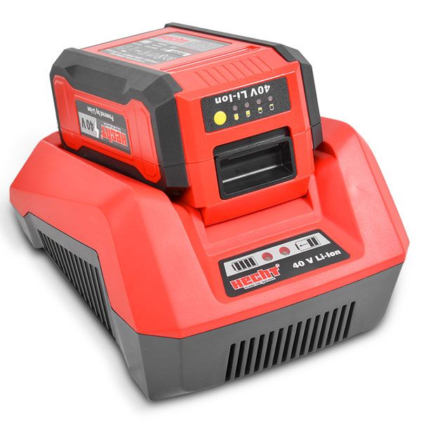 Hecht 005040B DC 40 V Li-Ion Akku inklusive Ladestation 