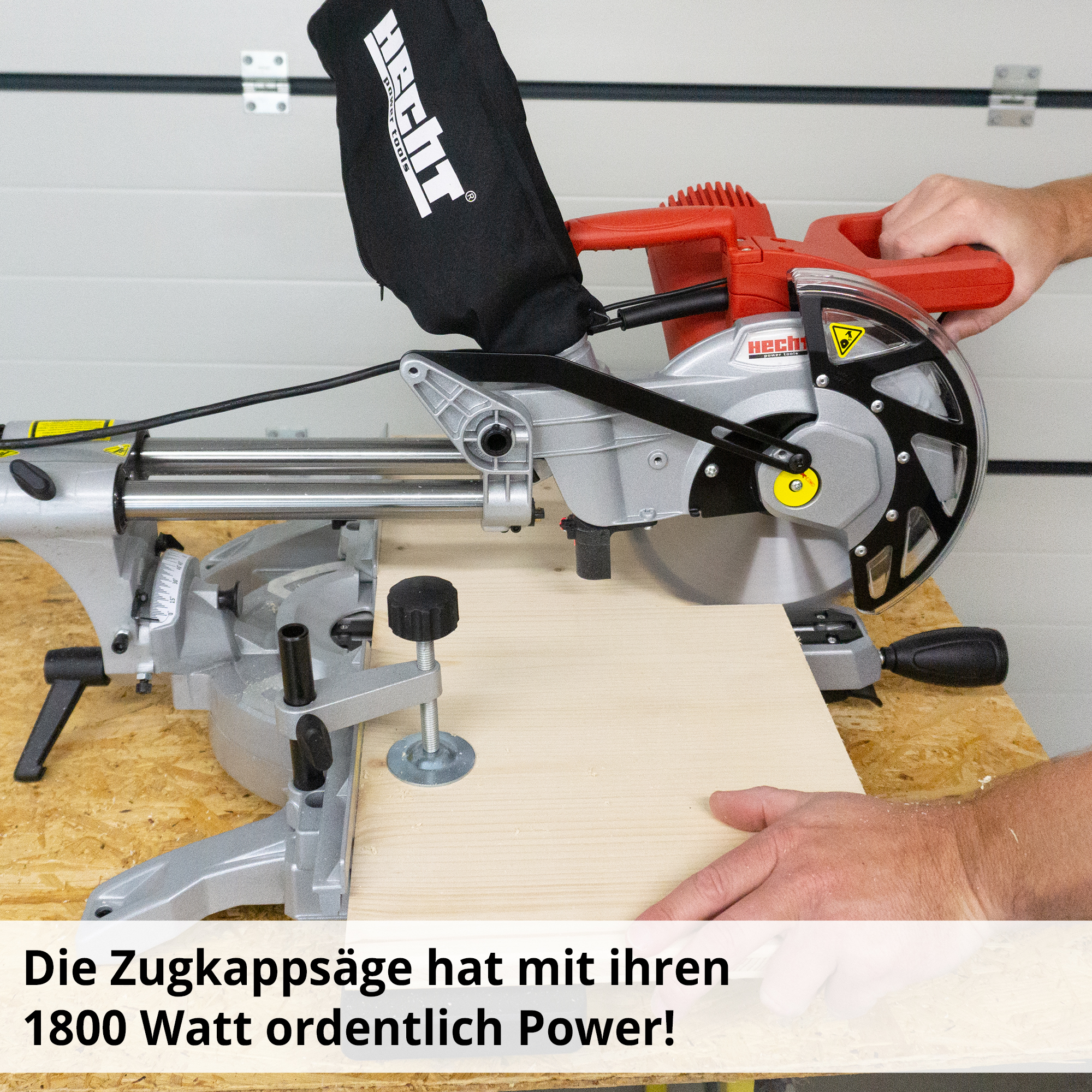 HECHT 828 Kappzugsäge mit 1800 Watt Power