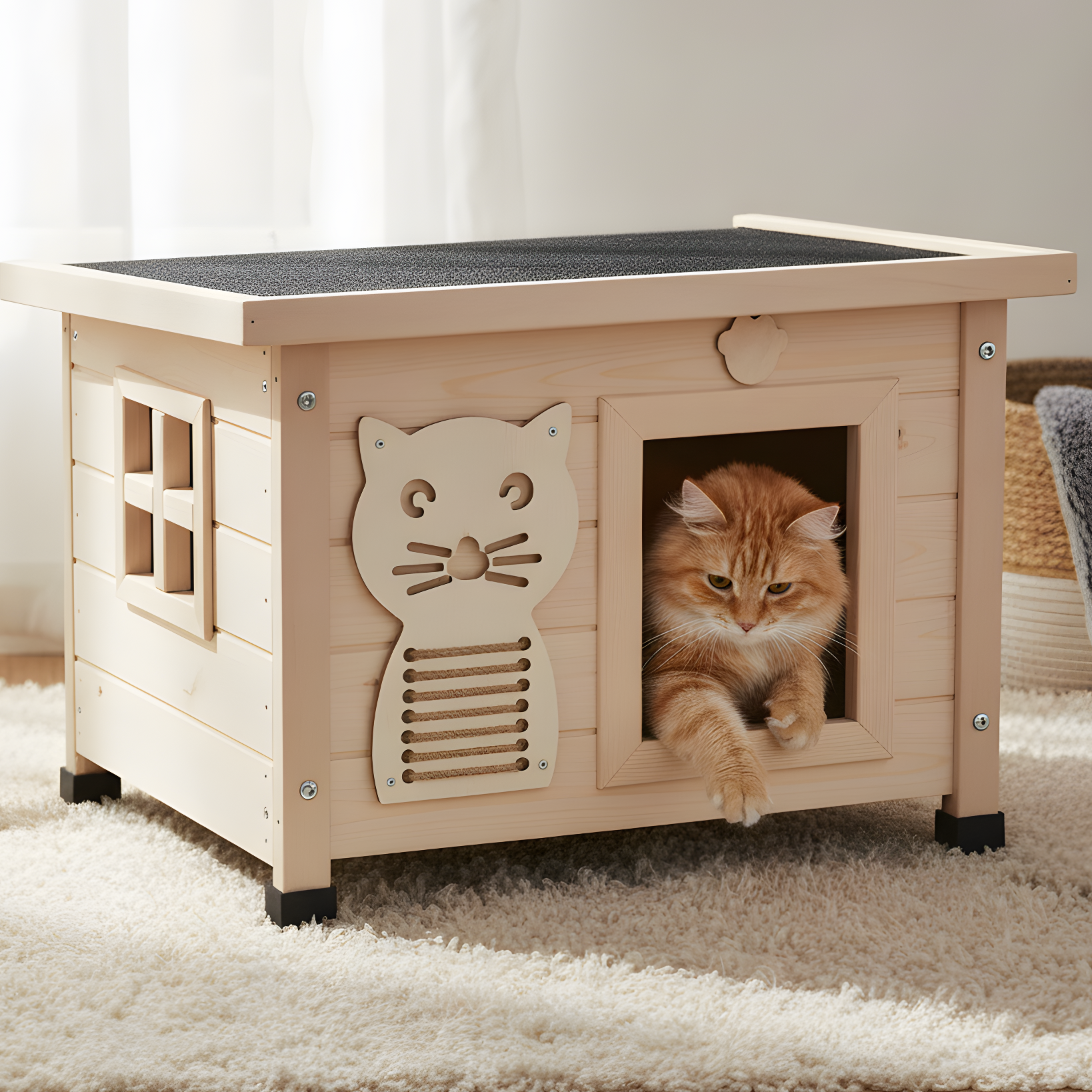 Katzenhaus Felix für drinnen und draußen