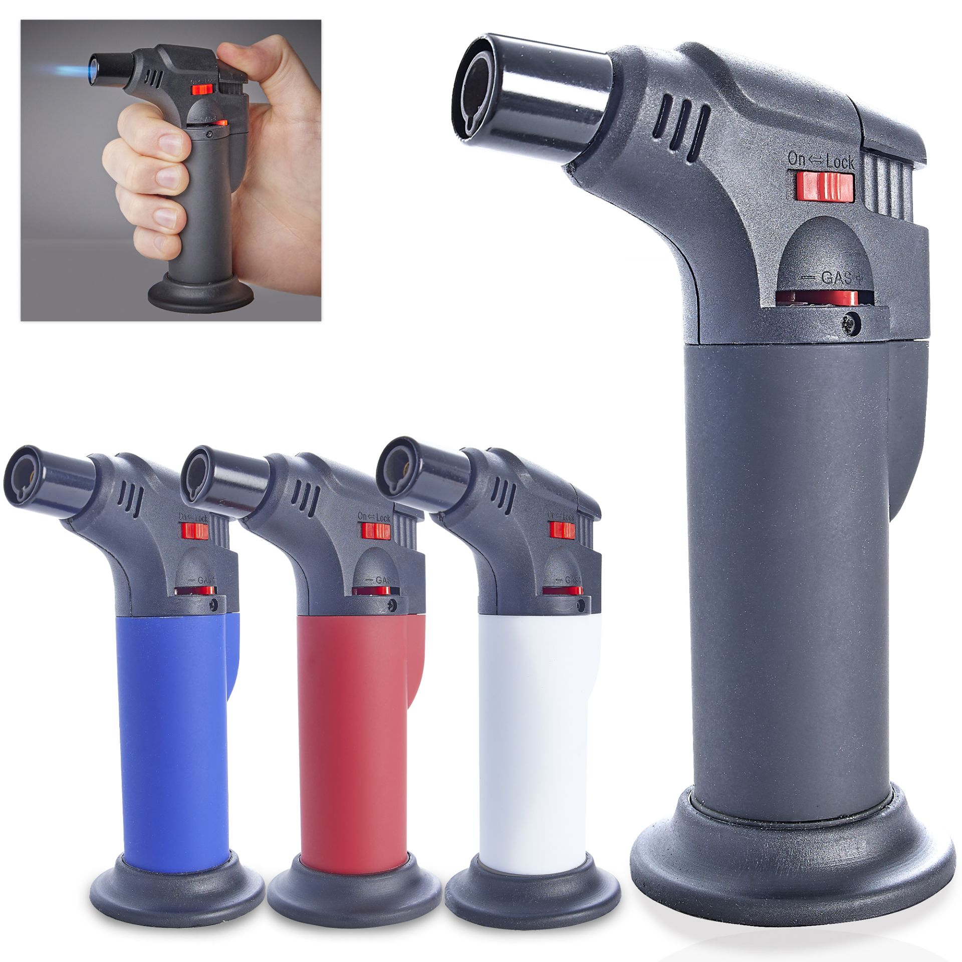 Unilite Universal-Brenner TOKYO; Windfeste, konzentrierte Jet Flamme bis 1300 Grad Celsius