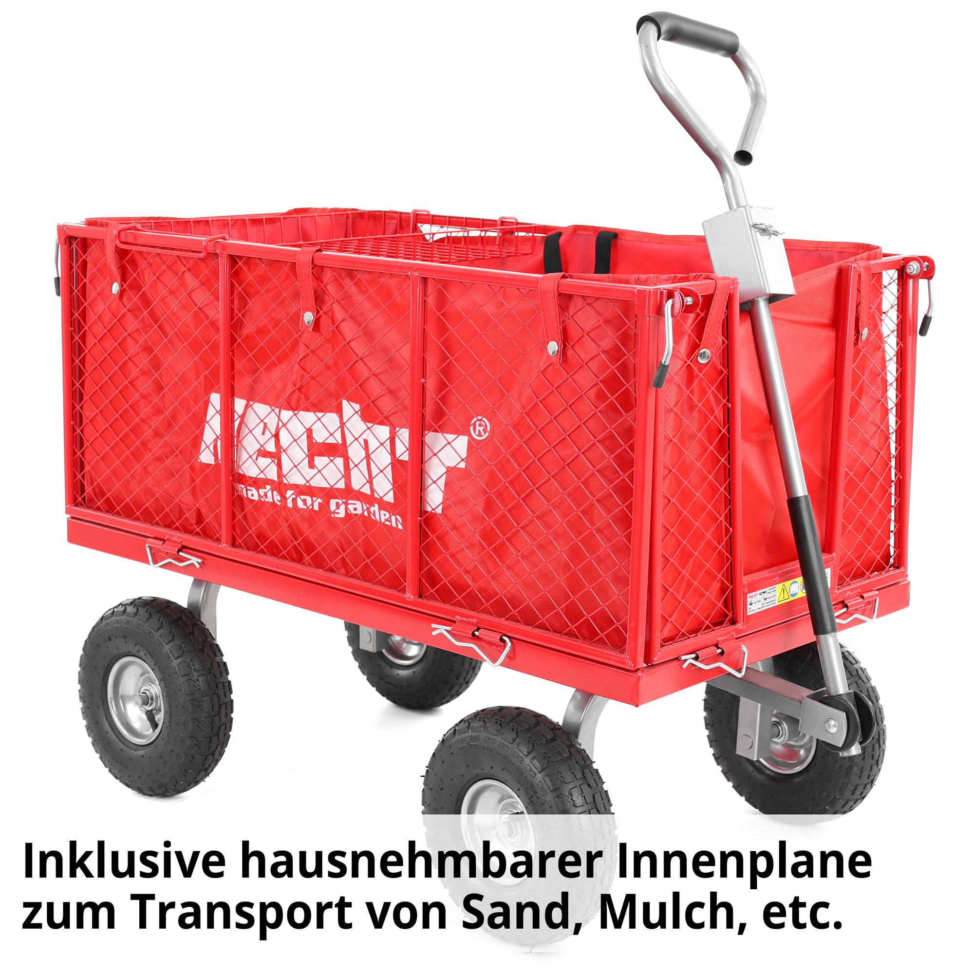 Hecht Transportwagen 52184 mit Innenplane und Ablagegitter 