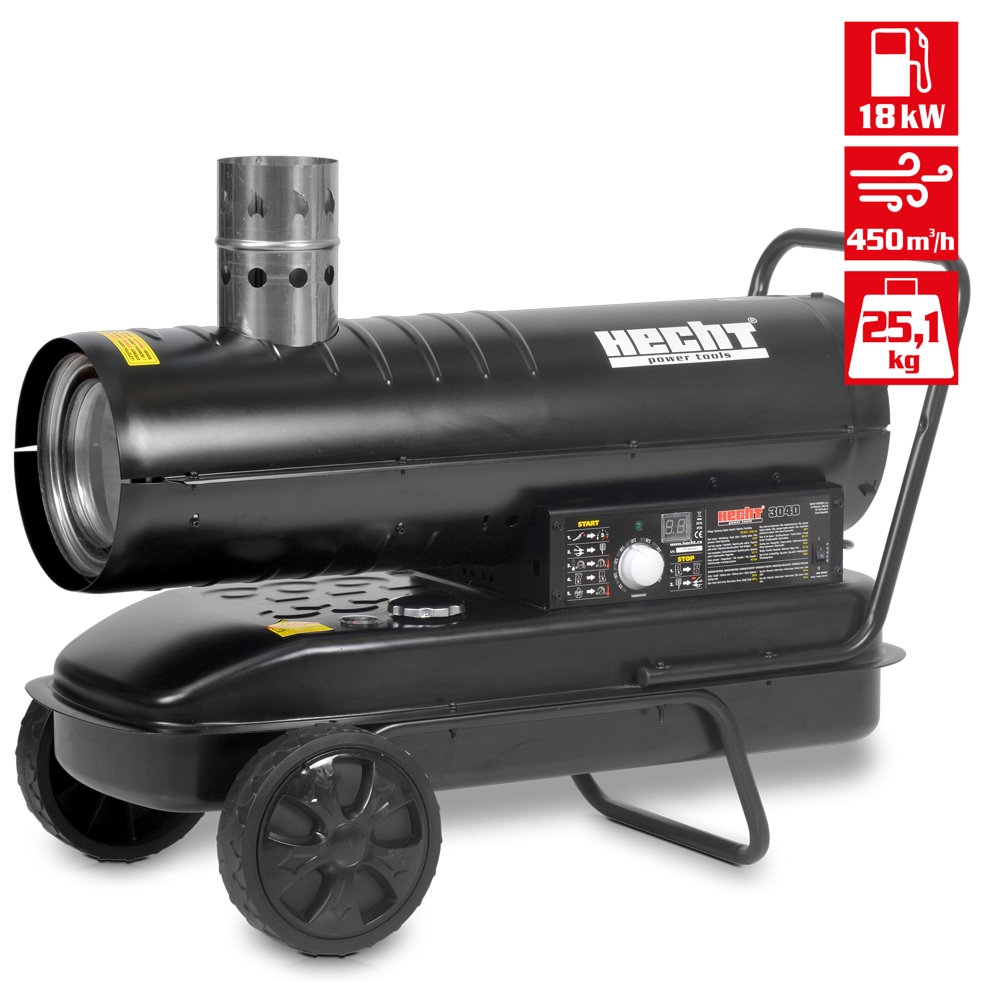 Diesel Heizkanone; 25,1 Kilogramm Gewicht