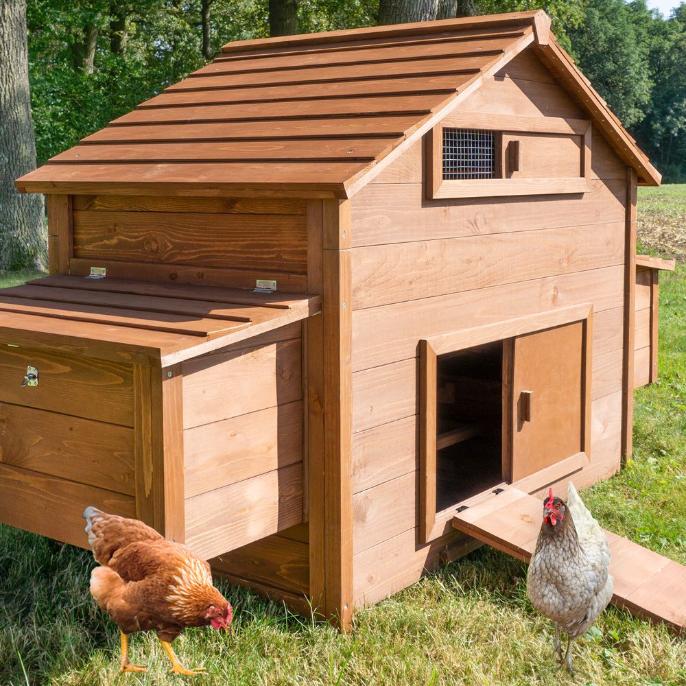 Hühnervoliere Happyfarm; Lüftungsöffnung im oberen Bereich für Frischluftzufuhr