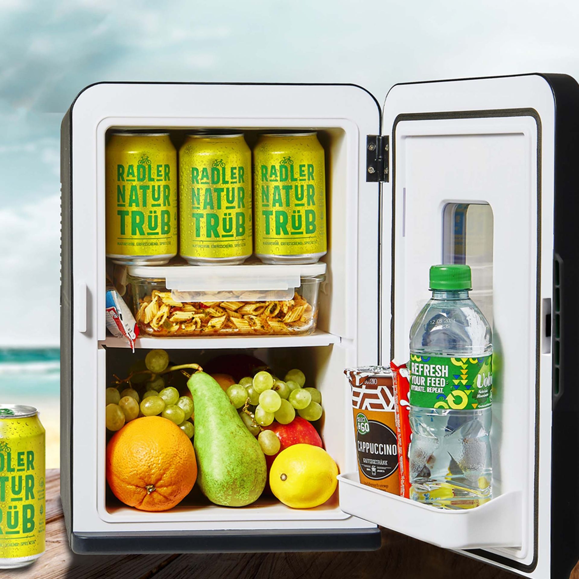 TOM Mini Kühlschrank; Platz für bis zu 18 Dosen TOM Mini Kühlschrank; Platz für bis zu 18 Dosen