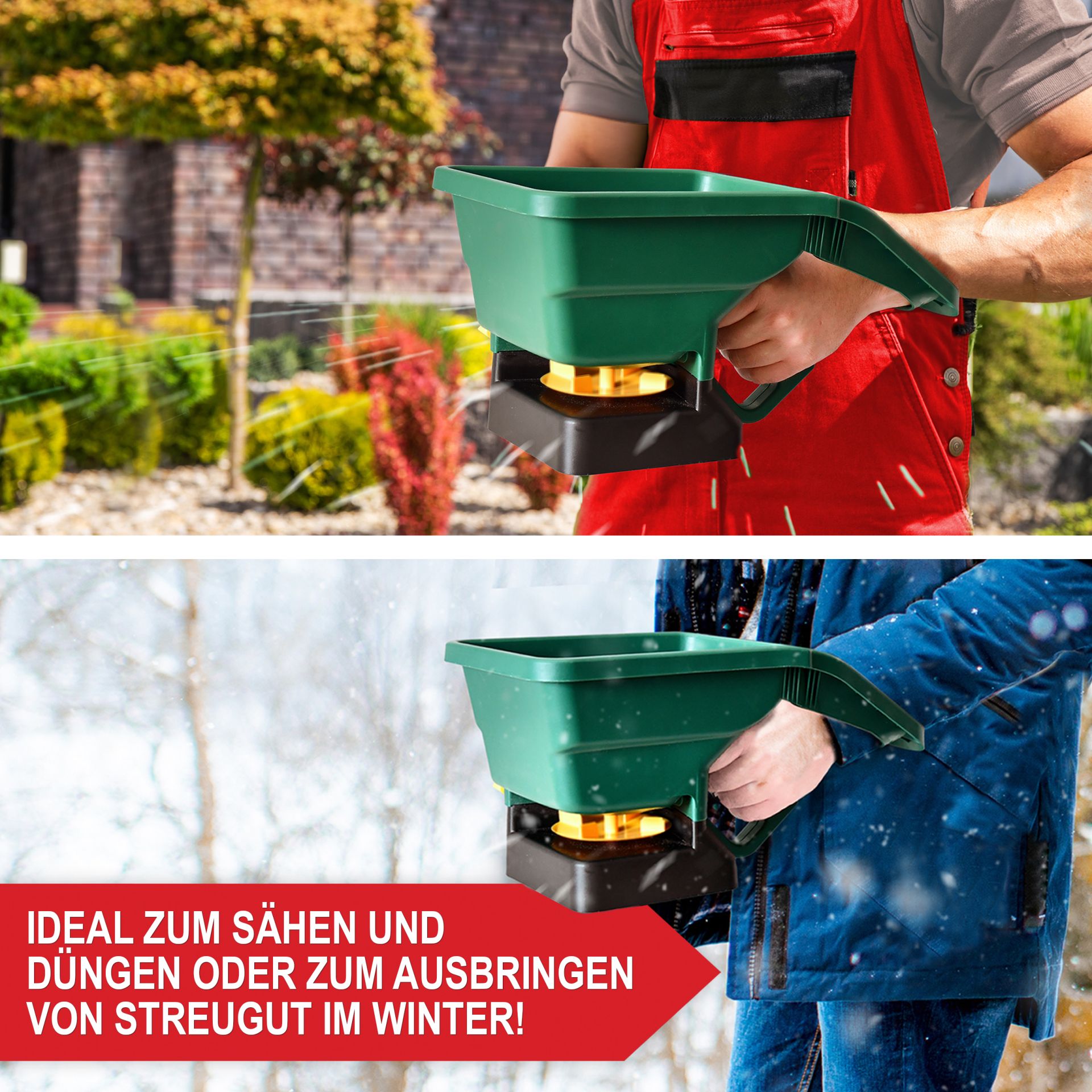 Handstreuer HS30 - Ideal zum sähen und düngen oder zum ausbringen von Streugut im Winter