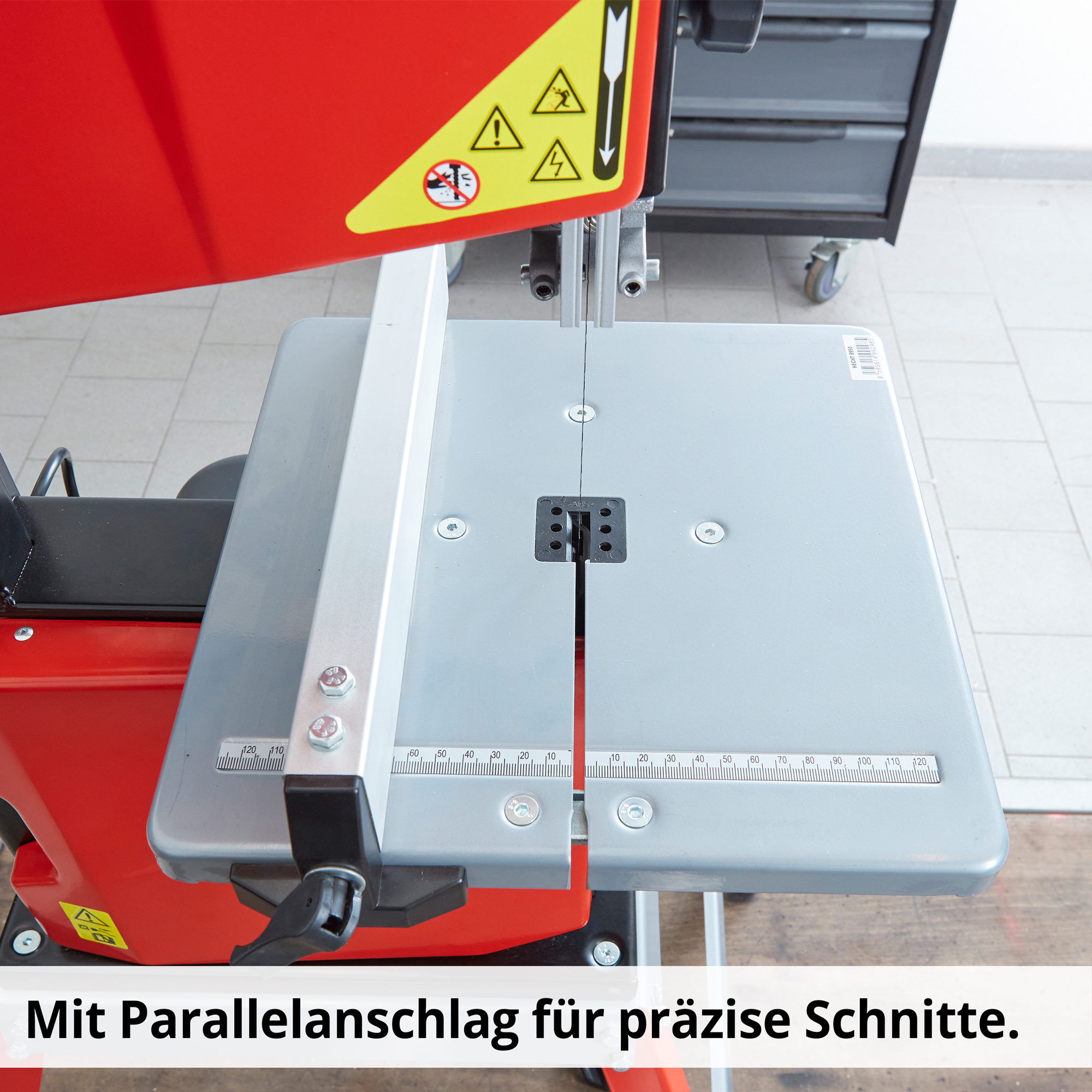 HECHT 8950 Bandsäge; Mit Parallelanschlag für präzise Schnitte