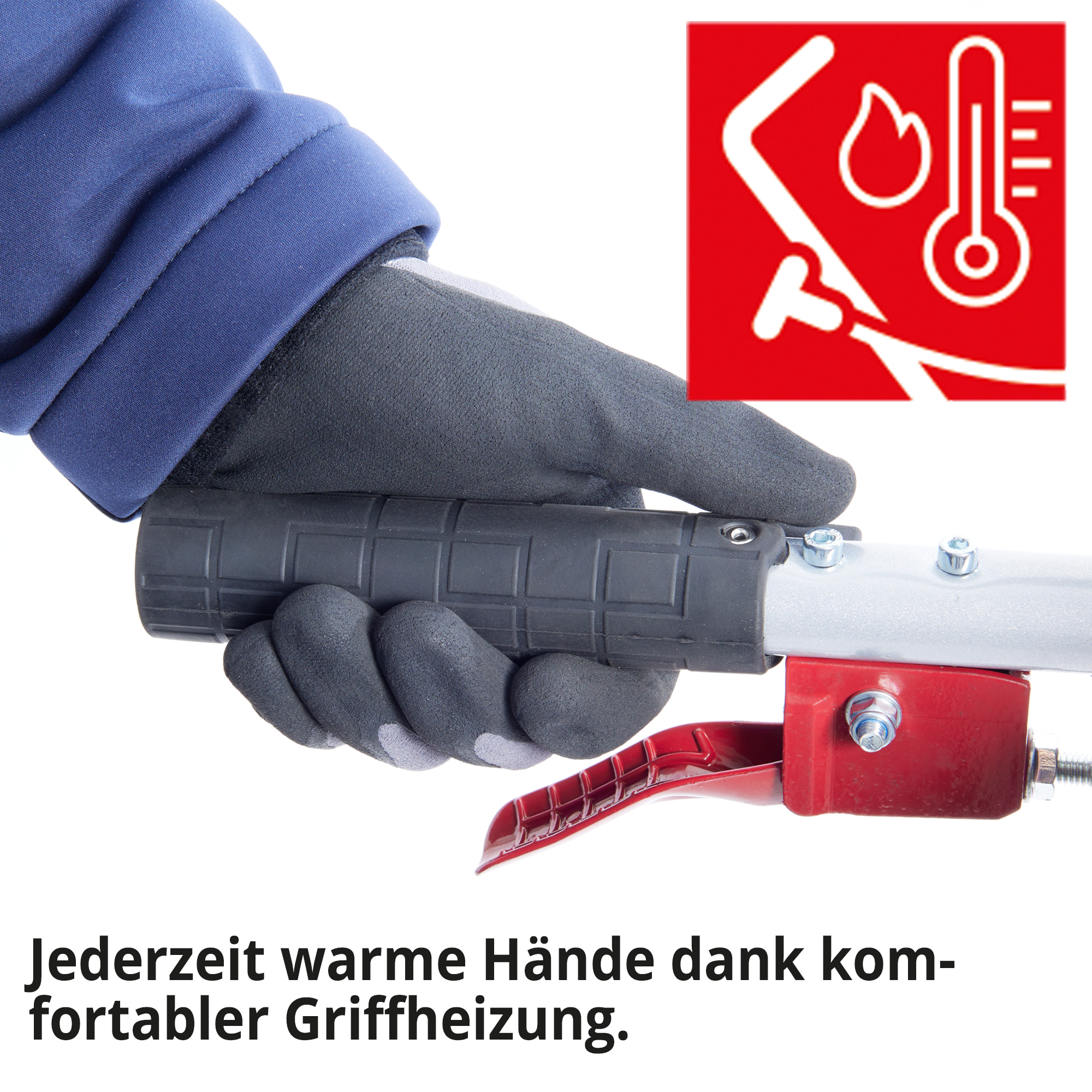 Hecht Benzin-Schneefräse mit Griffheizung für angenehmes arbeiten 