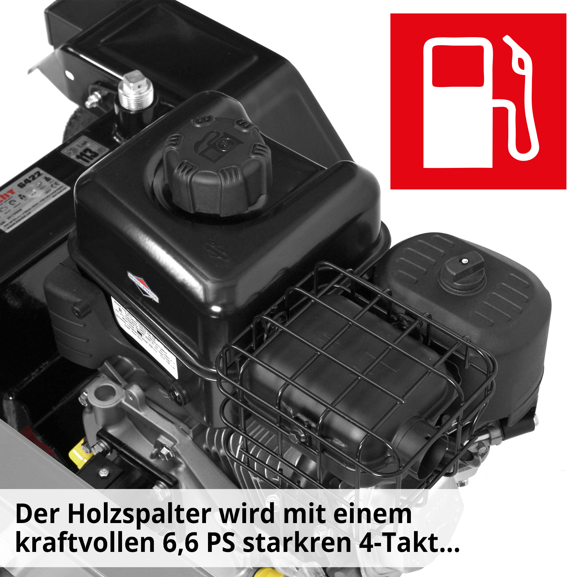 HECHT Benzin Holzspalter »6422« Benzin Holzspalter mit kraftvollem Tank