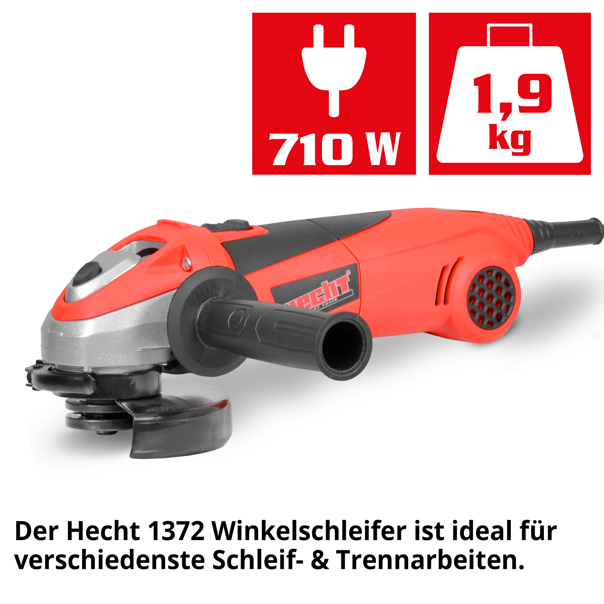 HECHT Trennschleifer »1372« Trennschleifer mit 710 Watt ist ideal für verschiedenste Schleif- & Trennarbeiten
