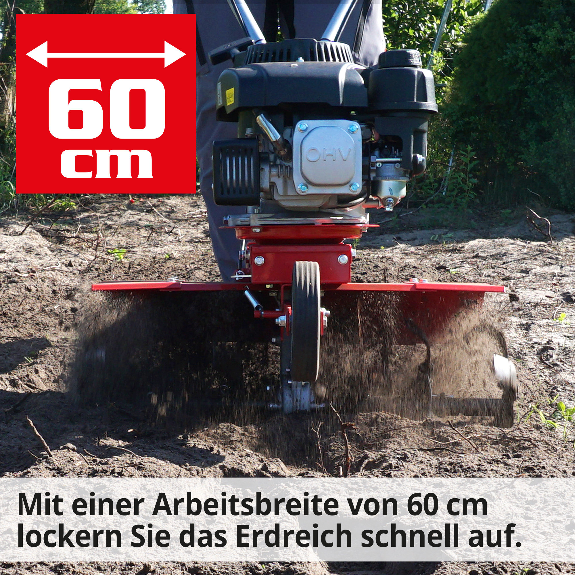 Gartenhacke; 60 Zentimeter Arbeitsbreite Gartenhacke; 60 Zentimeter Arbeitsbreite
