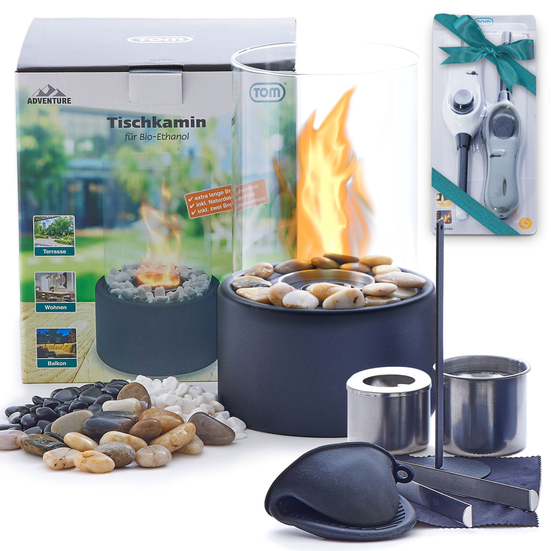 TOM Ethanol Tischkamin Rund TF-100